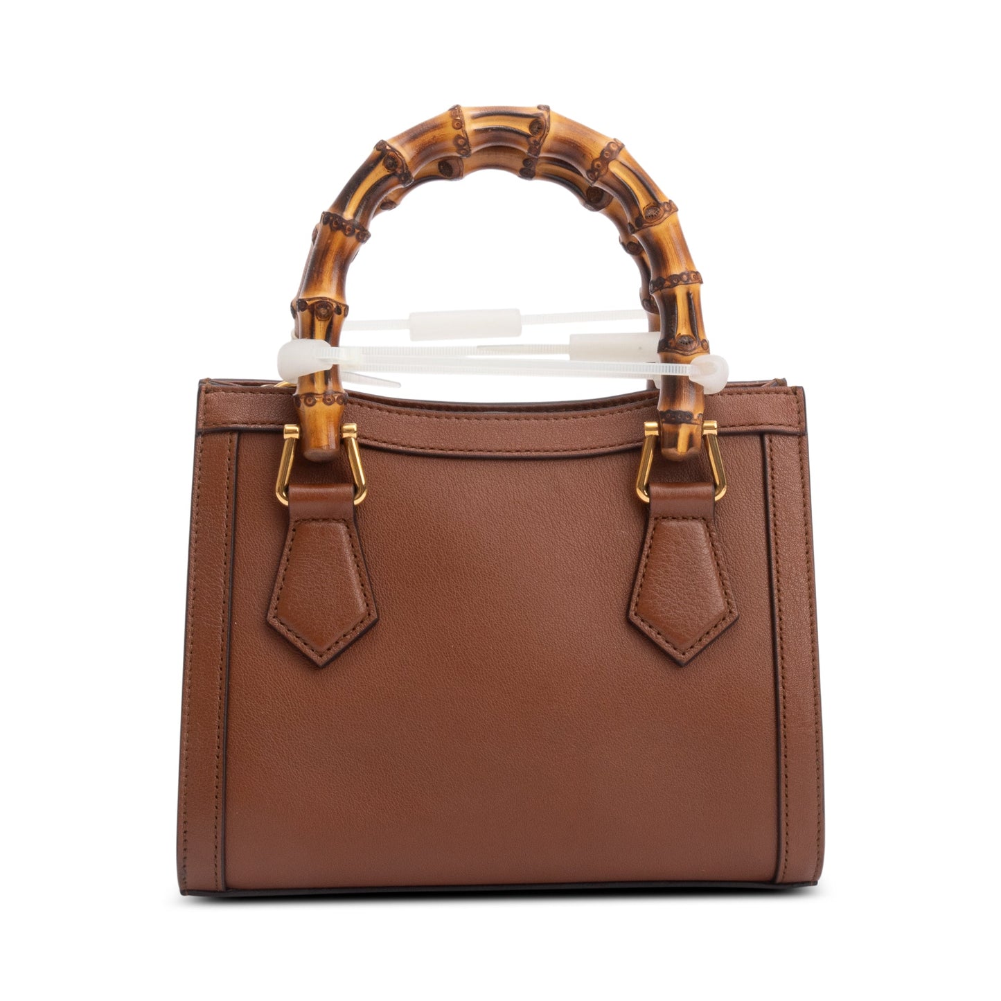 Gucci Brown Calfskin Leather Diana Mini Tote Bag
