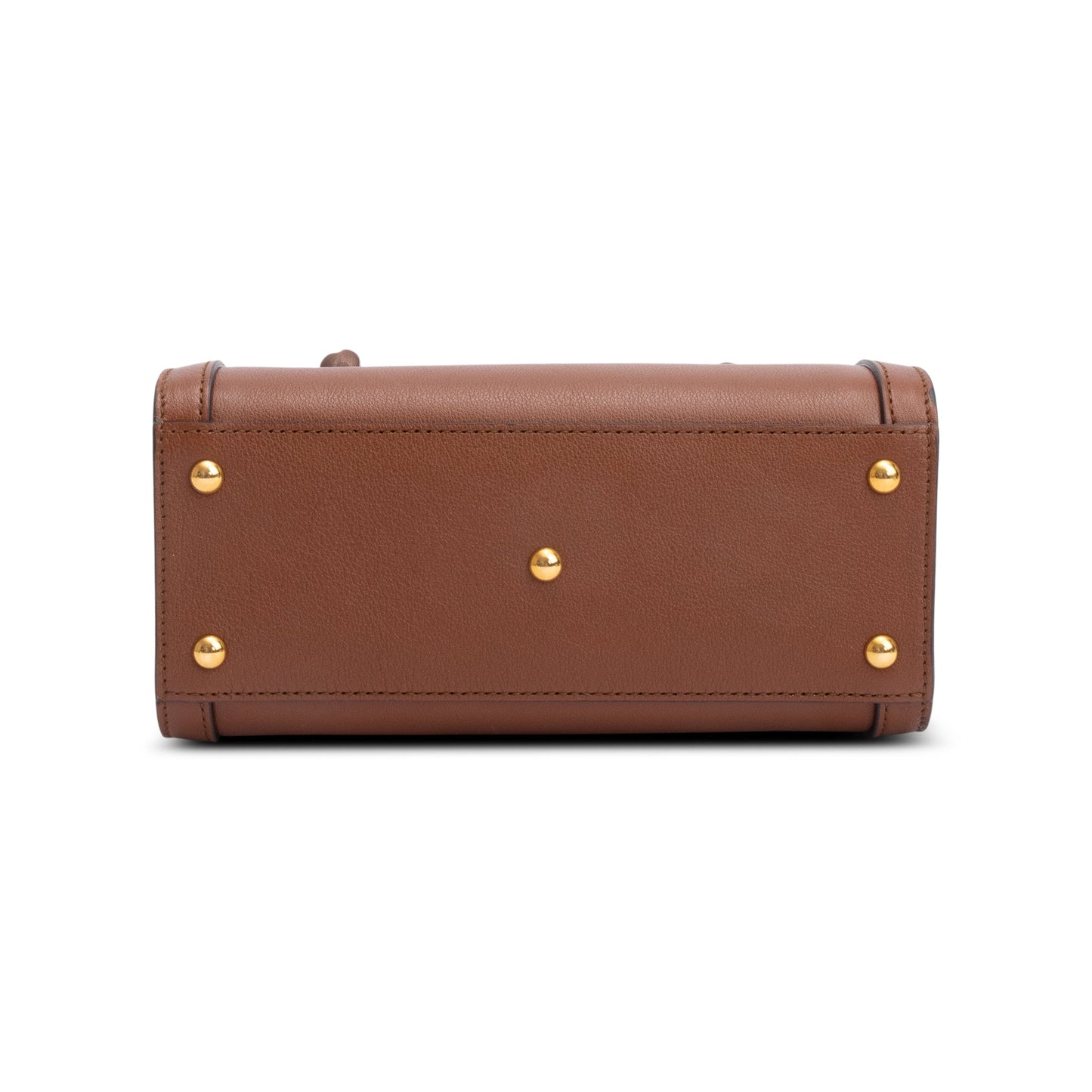Gucci Brown Calfskin Leather Diana Mini Tote Bag