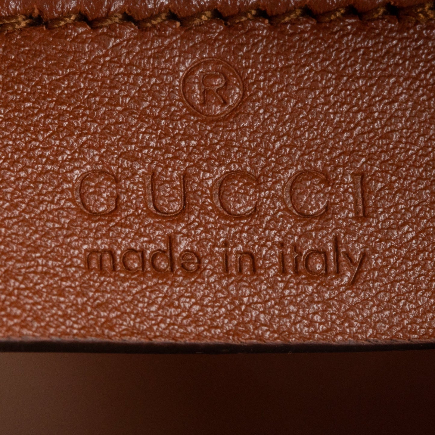 Gucci Brown Calfskin Leather Diana Mini Tote Bag