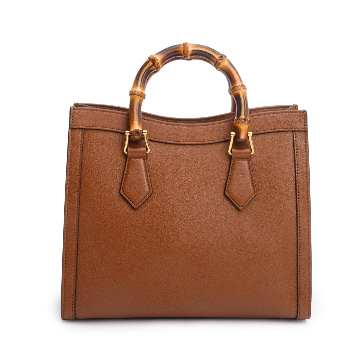 Gucci Brown Calfskin Leather Diana Small Tote Bag