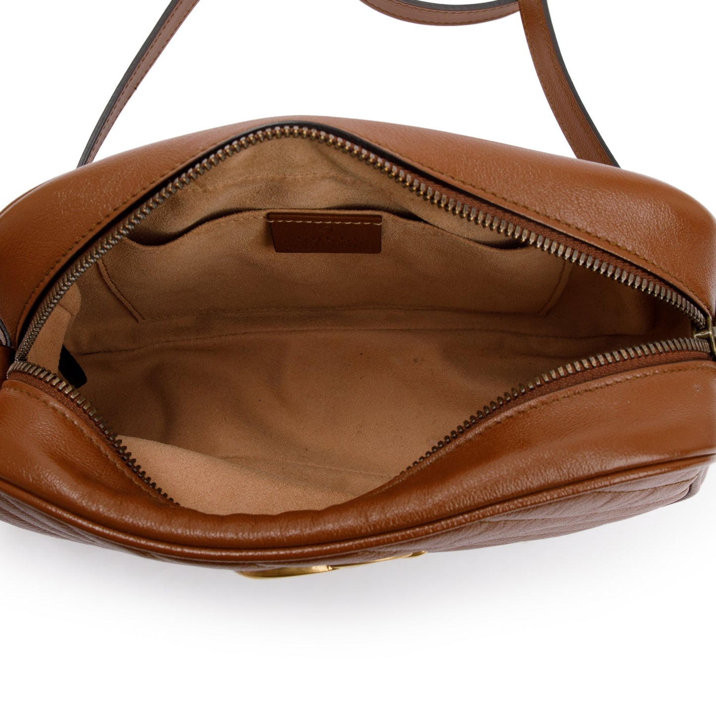 Gucci Brown GG Marmont Matelasse Small Shoulder Bag