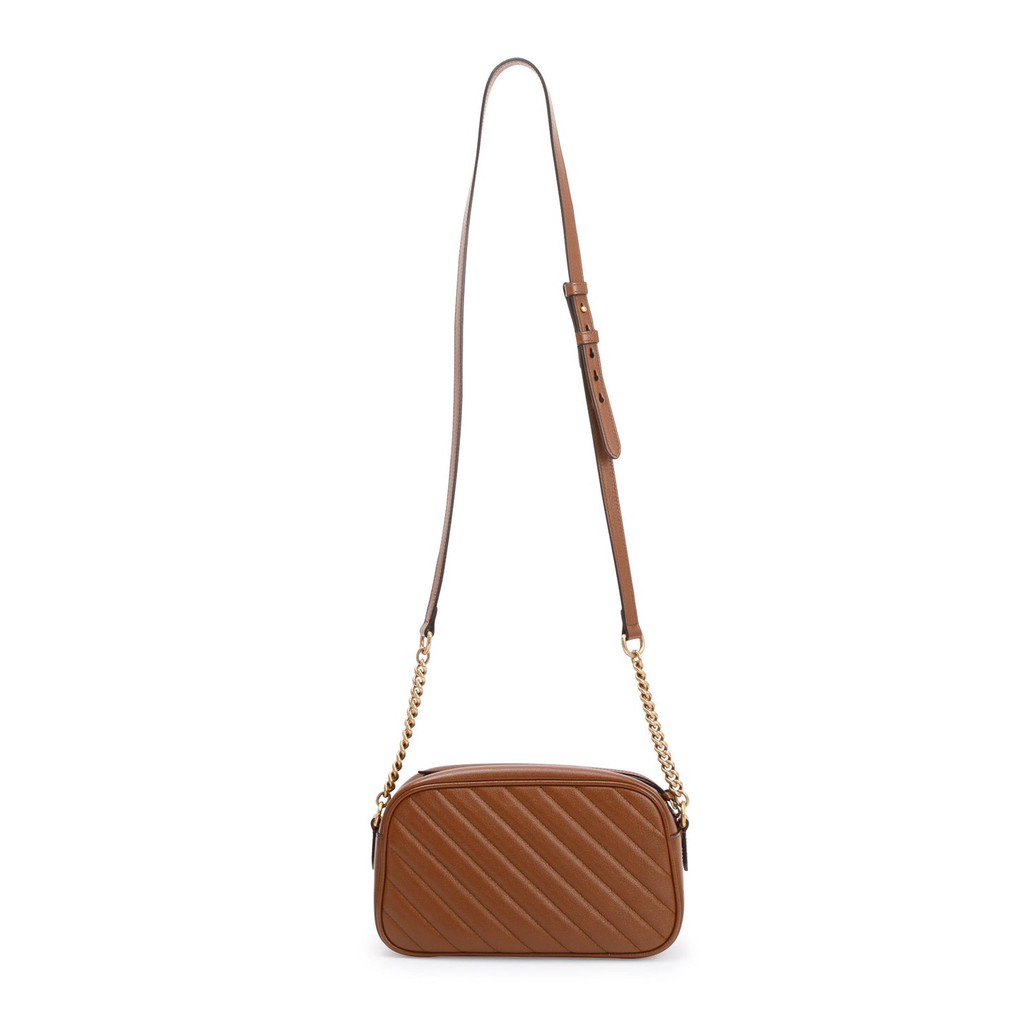 Gucci Brown GG Marmont Matelasse Small Shoulder Bag
