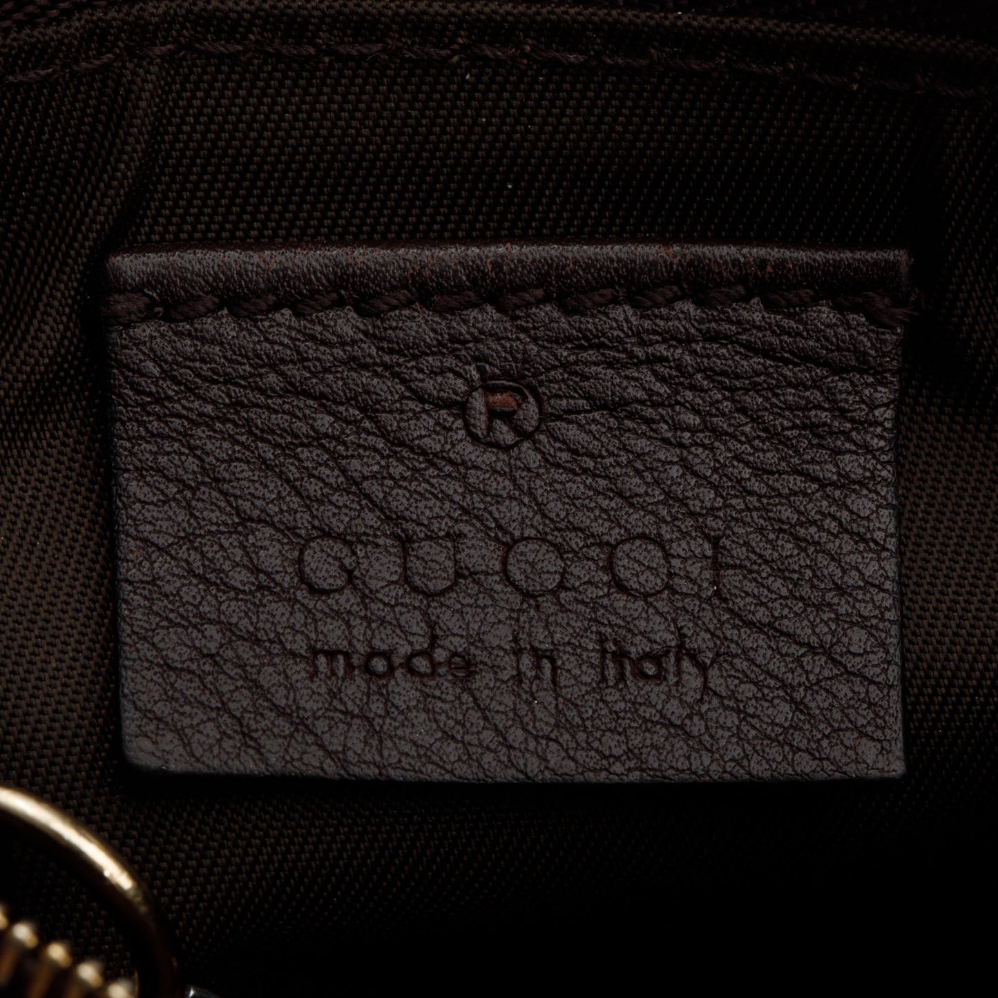Gucci Brown GG Signature Leather Key Pouch