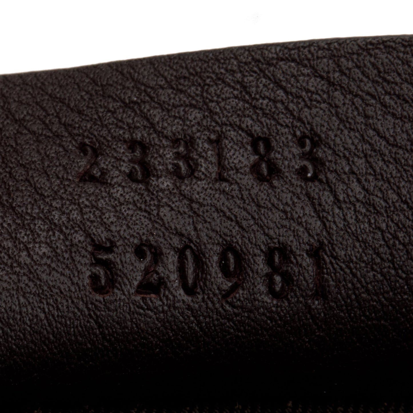 Gucci Brown GG Signature Leather Key Pouch