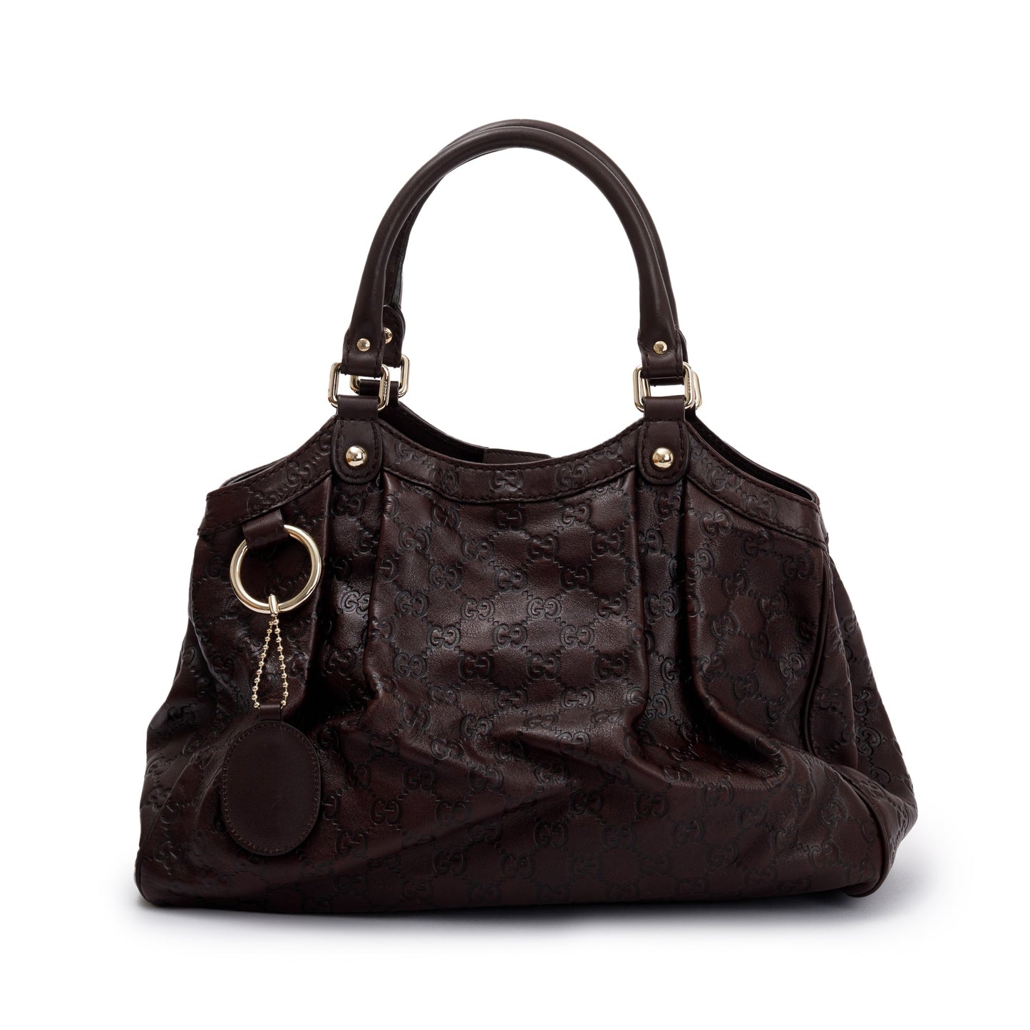 Gucci Brown GG Signature Leather Medium Sukey Tote