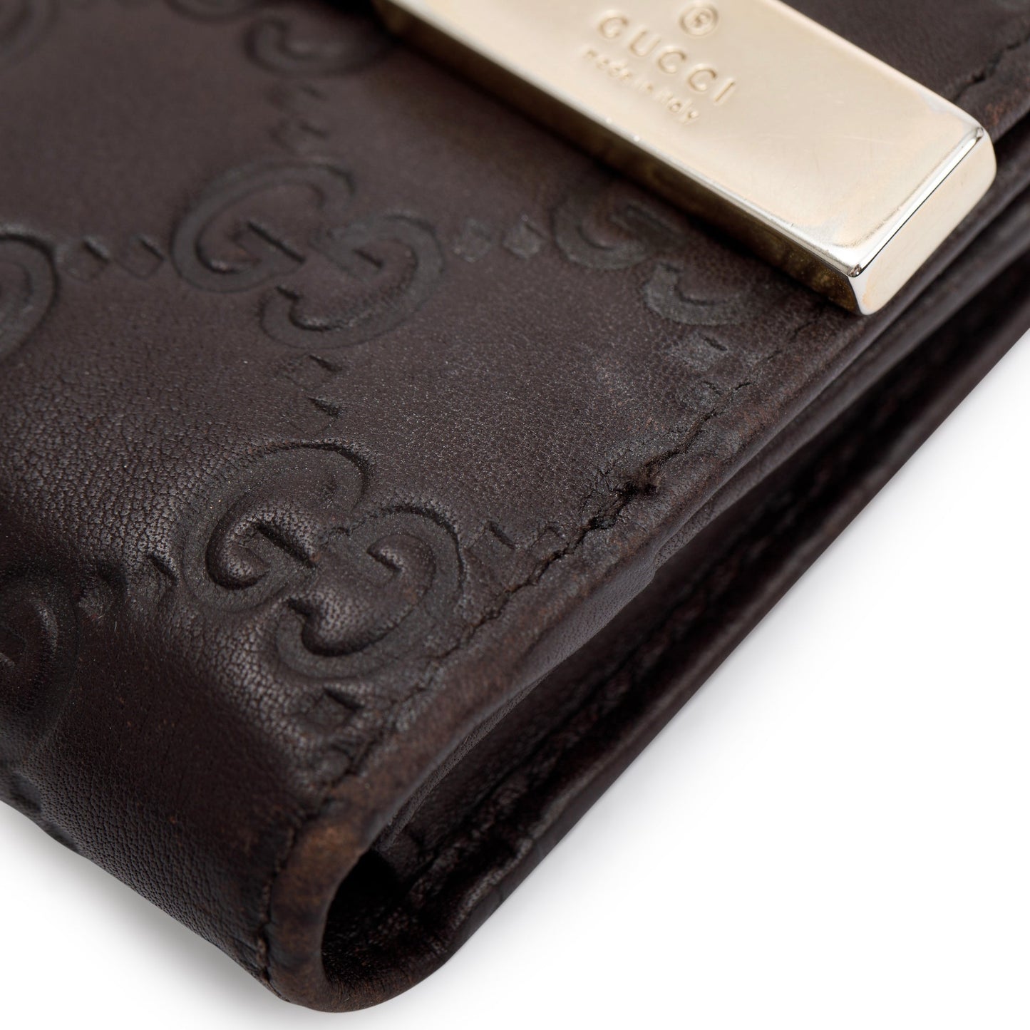 Gucci Brown Guccissima Leather Continental Wallet