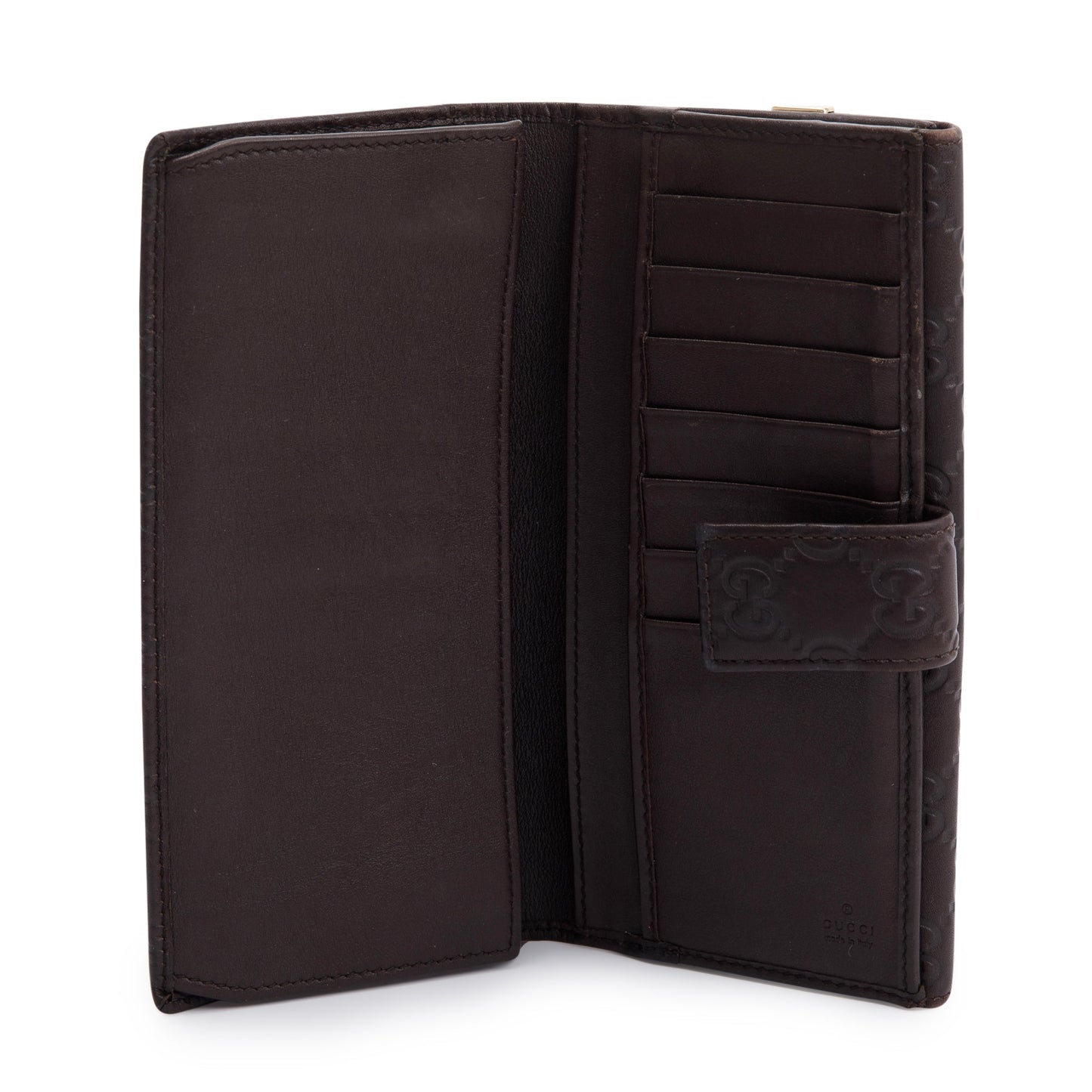 Gucci Brown Guccissima Leather Continental Wallet