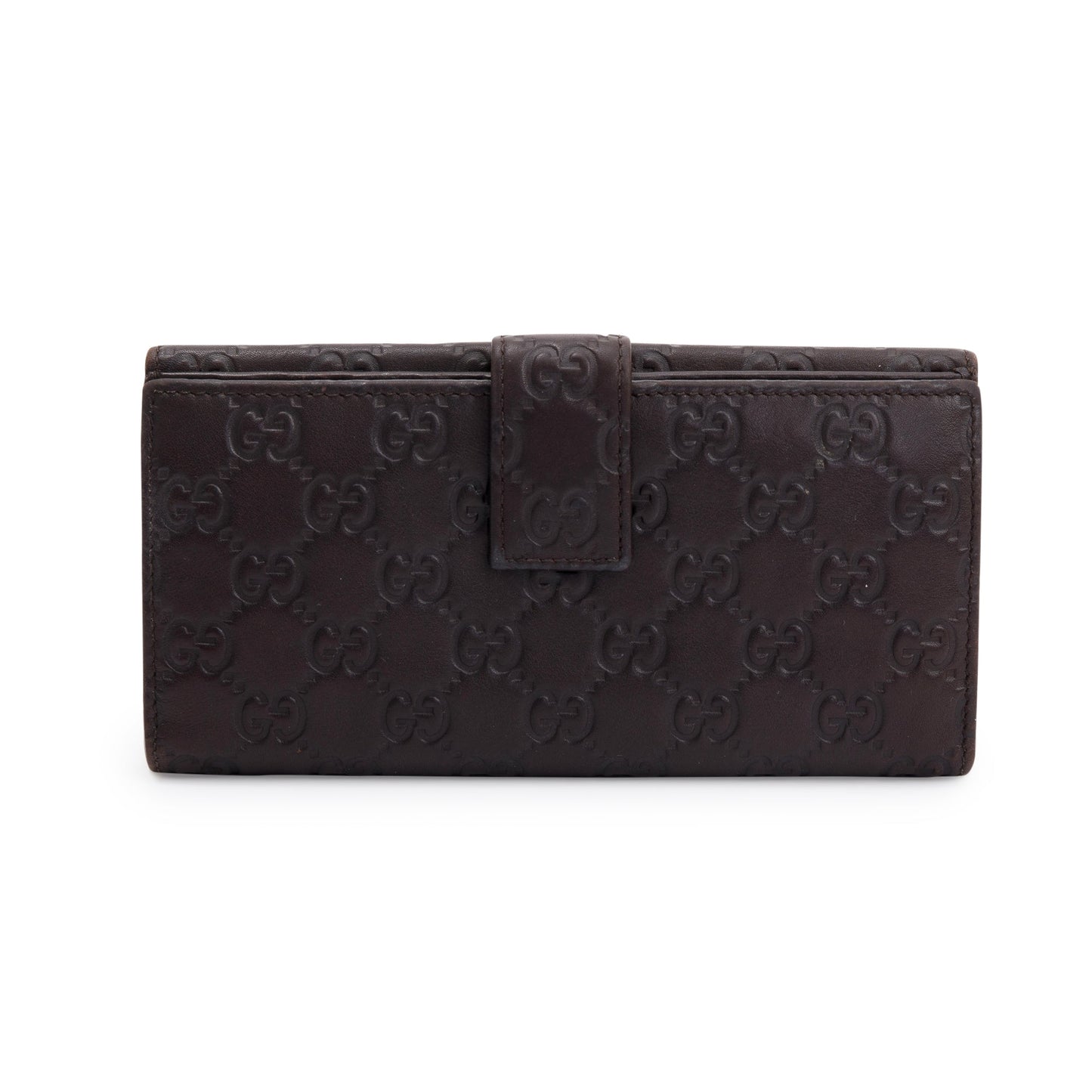 Gucci Brown Guccissima Leather Continental Wallet