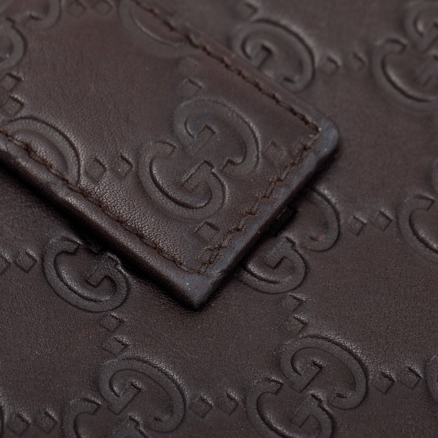 Gucci Brown Guccissima Leather Continental Wallet