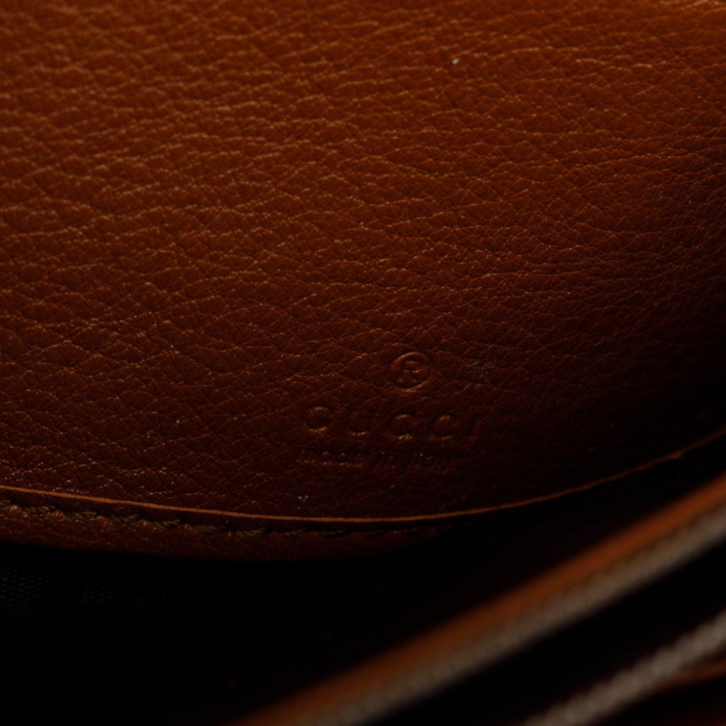 Gucci Brown Leather Bamboo Diana Wallet on Chain