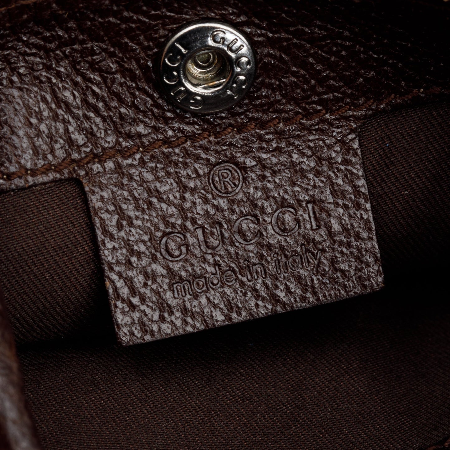 Gucci Brown Leather Trim GG Canvas Web Sherry Line Mini Shoulder Bag