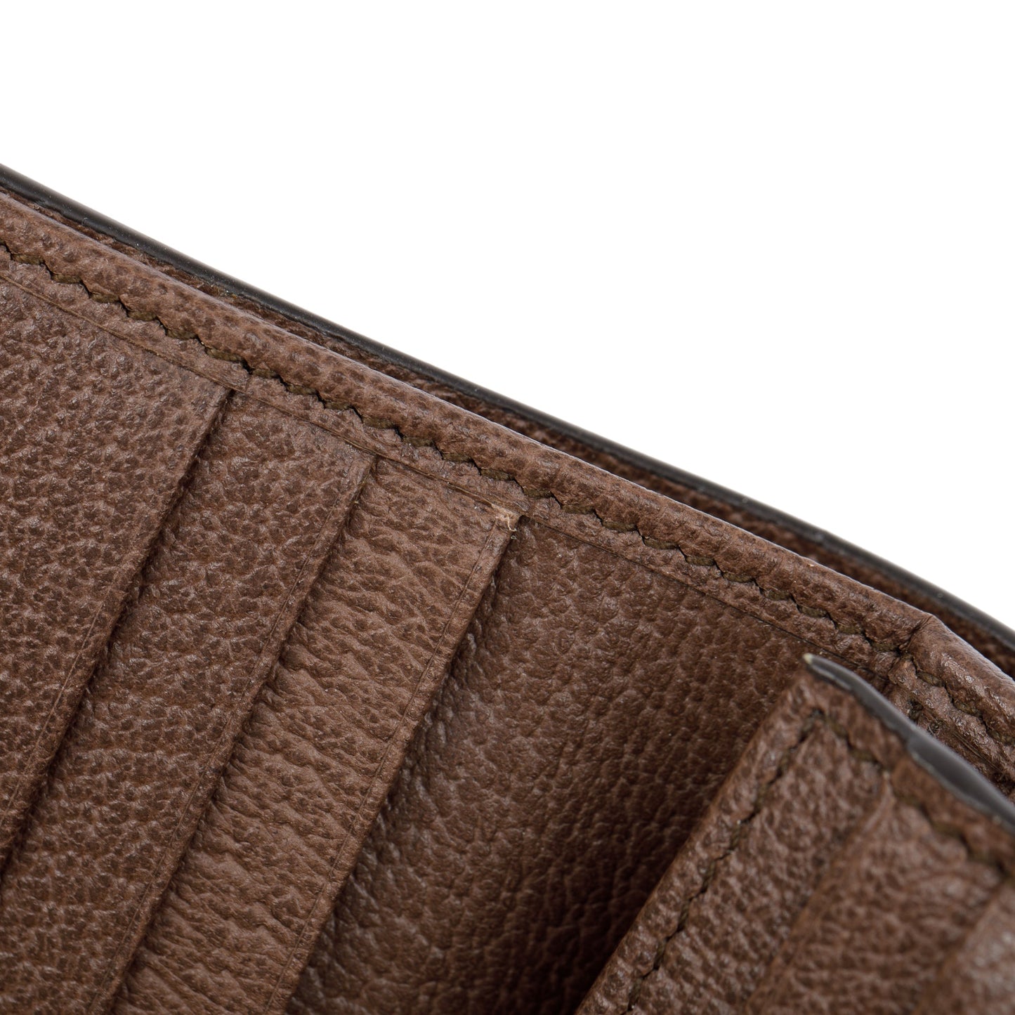 Gucci Brown Ophidia GG Supreme Canvas Card Case Wallet