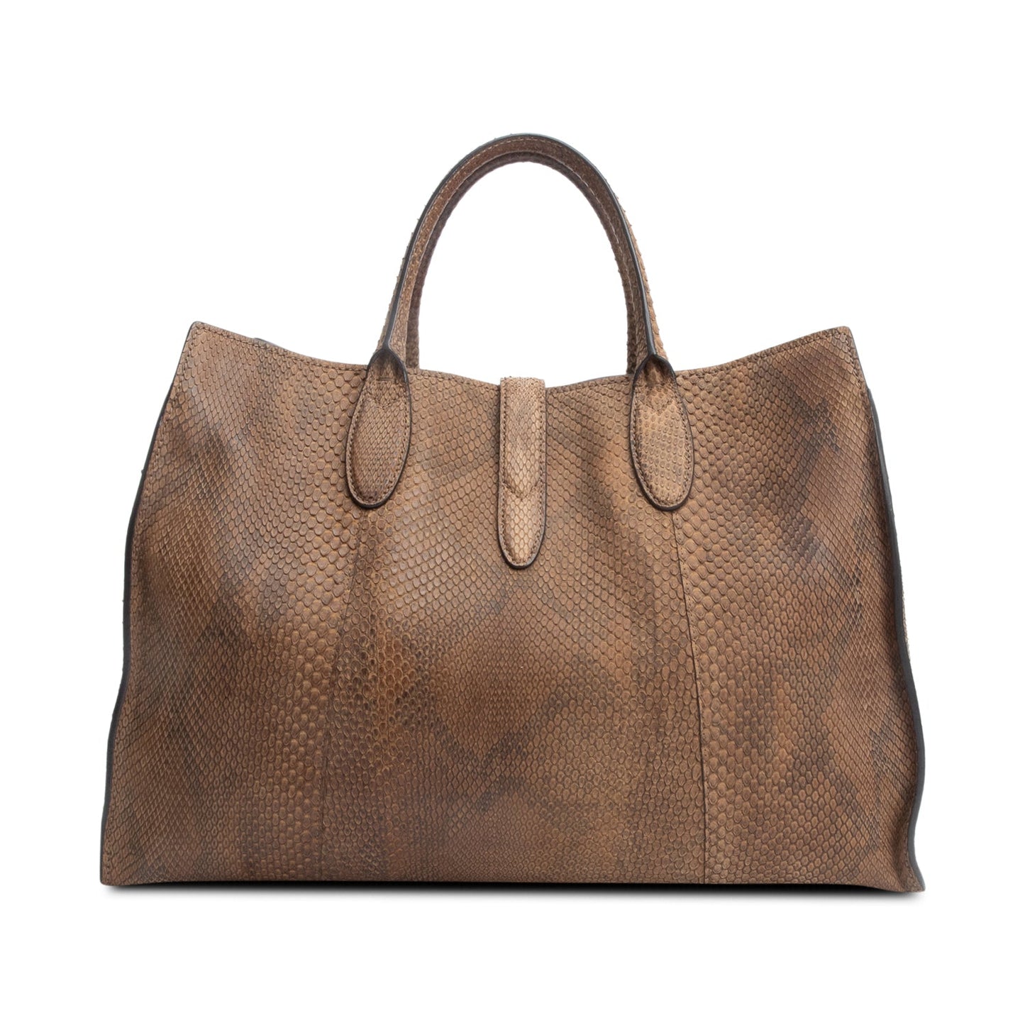 Gucci Brown Python Large Soft Jackie Tote