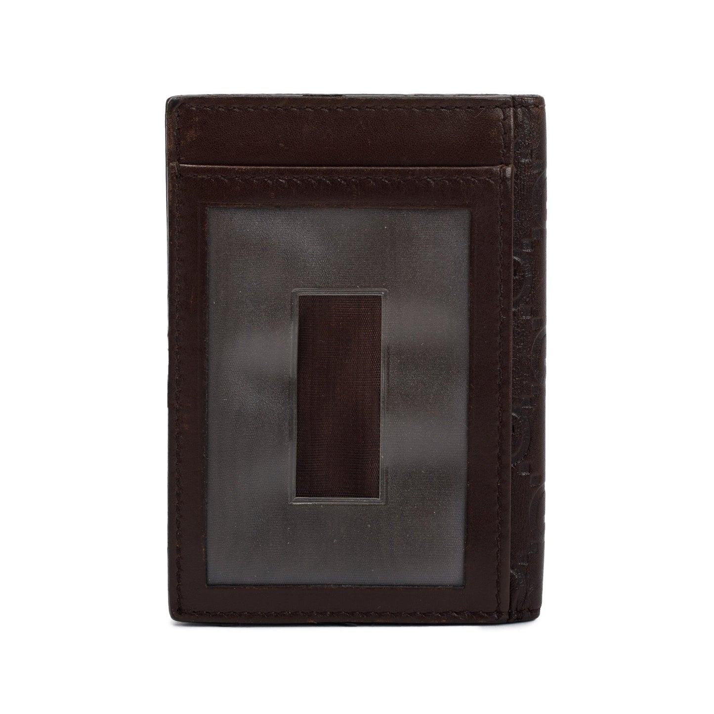 Gucci Brown Signature Leather Bifold Card Case