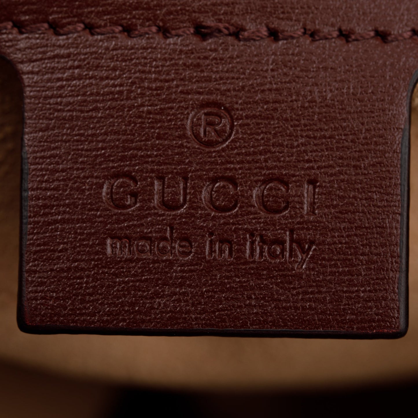 Gucci Burgundy GG Canvas & Calfskin Leather Medium Arli Shoulder Bag