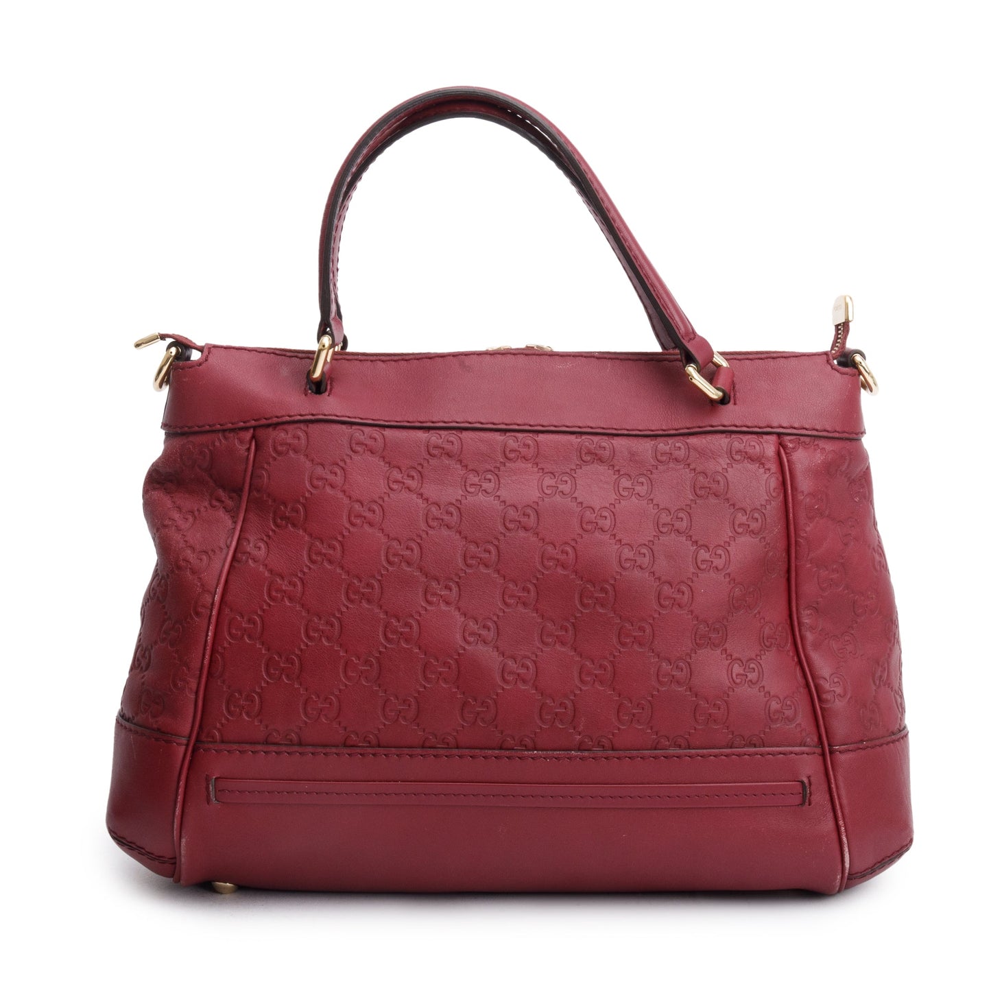 Gucci Burgundy Guccissima Leather Medium Mayfair Tote