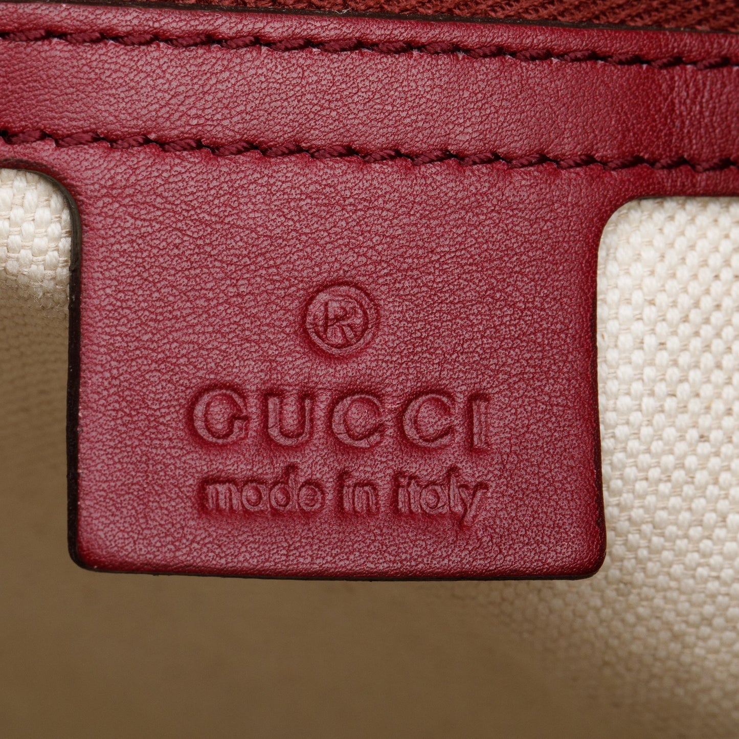 Gucci Burgundy Guccissima Leather Medium Mayfair Tote