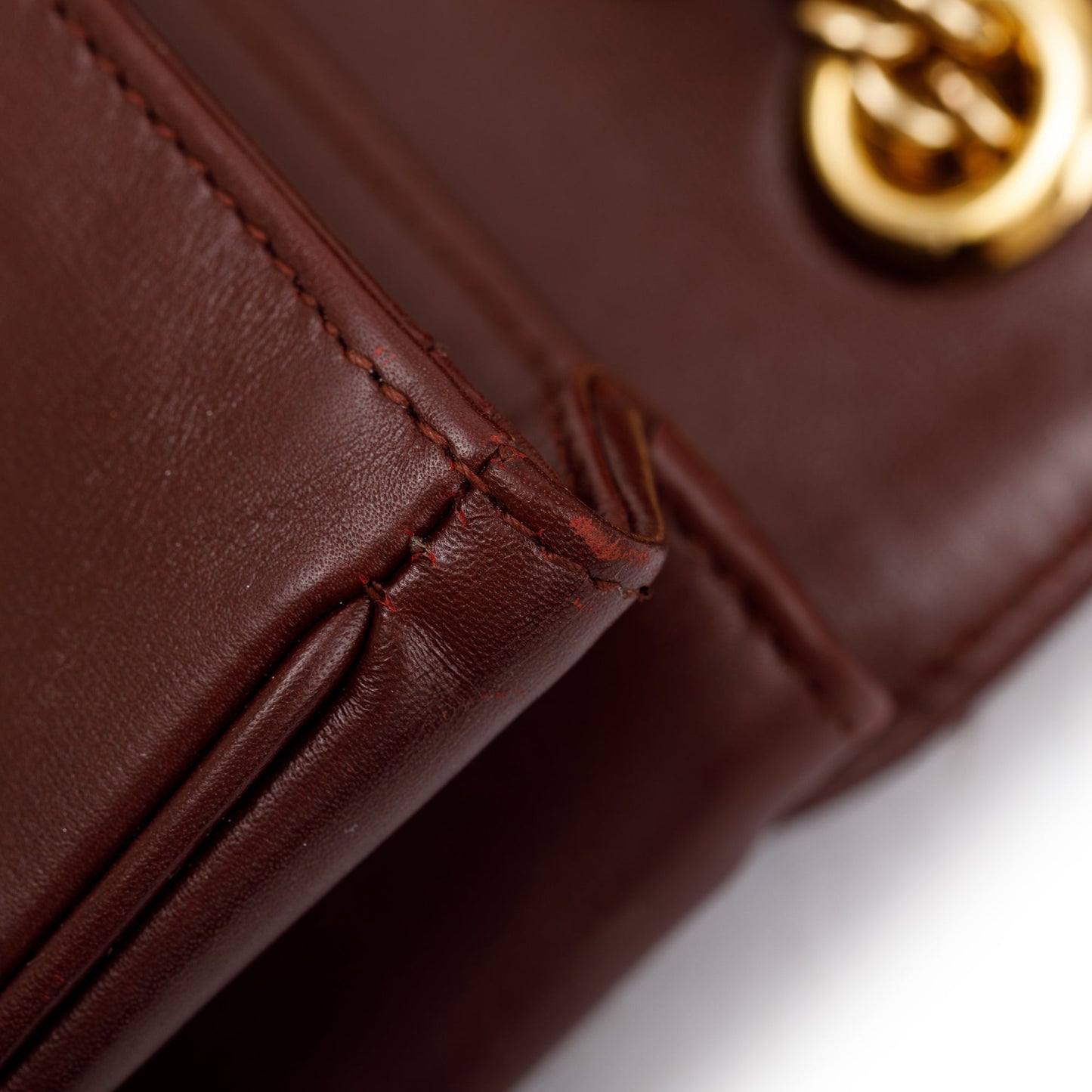 Gucci Burgundy Leather Medium Rajah Shoulder Bag
