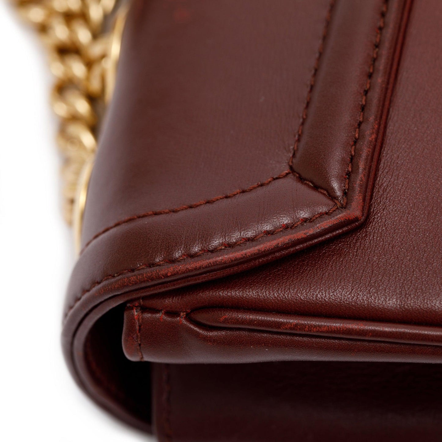 Gucci Burgundy Leather Medium Rajah Shoulder Bag