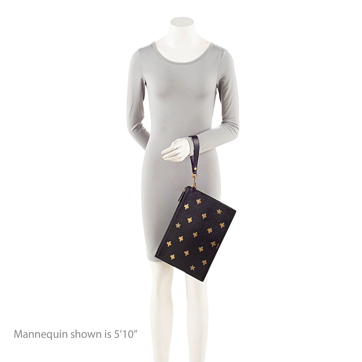 Gucci Calfskin Bee Wristlet