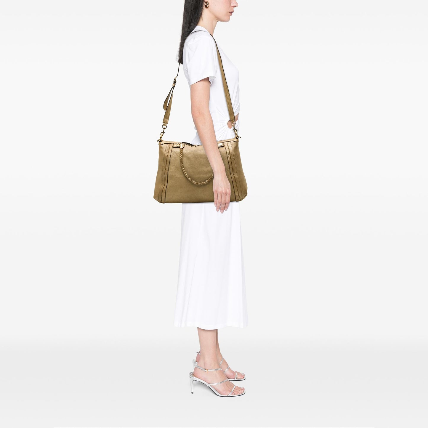 Gucci Calfskin Bella Satchel