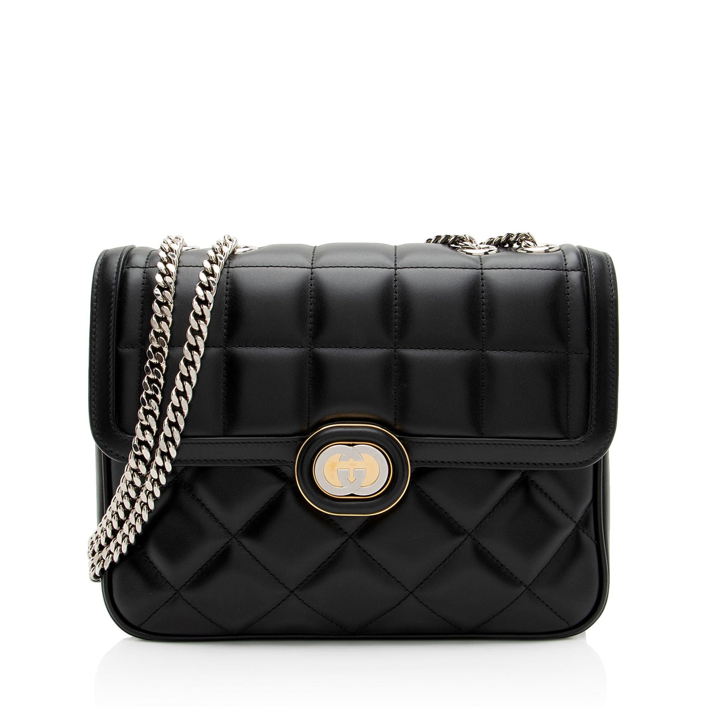 Gucci Calfskin Deco Small Shoulder Bag