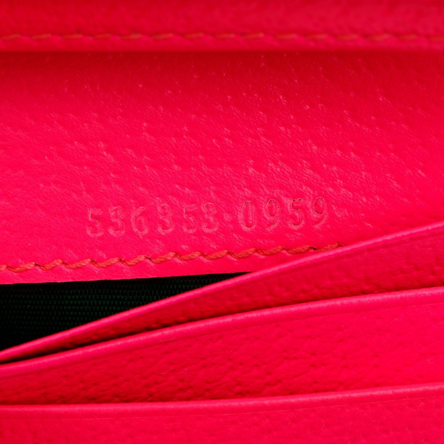 Gucci Calfskin Fuxia Fluo Flora Print Zumi Card Case