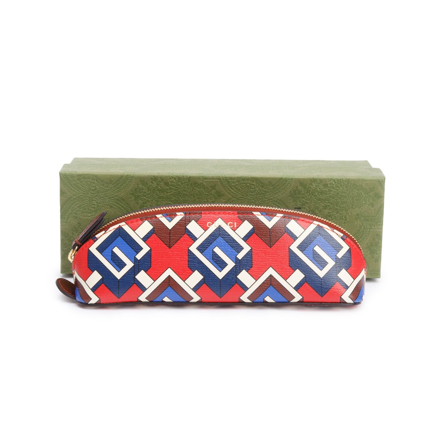Gucci Calfskin GG Cascade Pencil Case