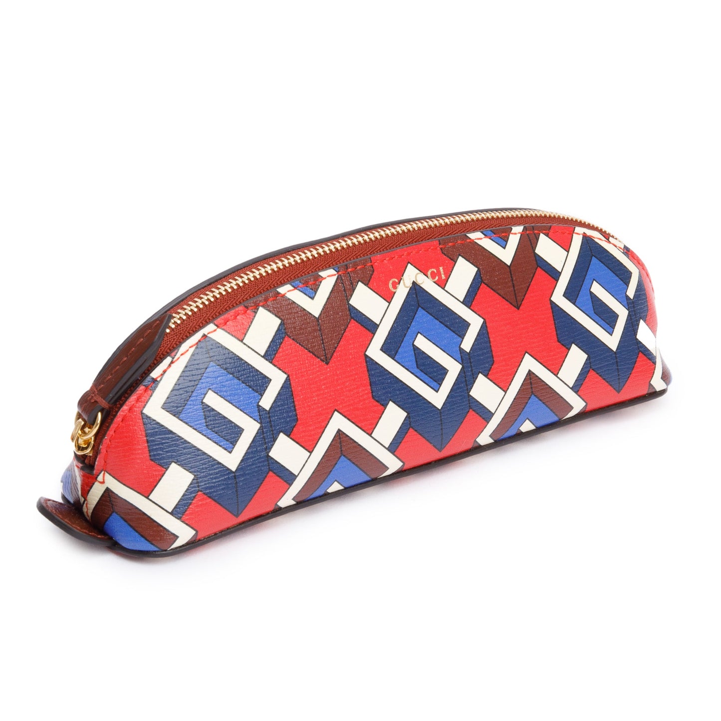 Gucci Calfskin GG Cascade Pencil Case