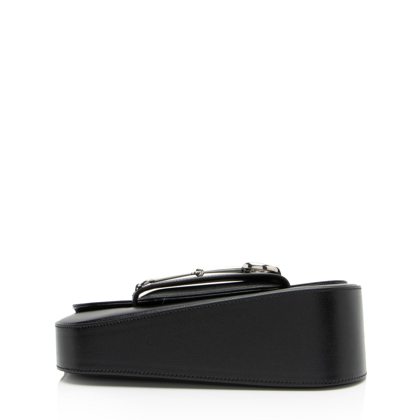 Gucci Calfskin Horsebit 1955 Asymmetric Small Shoulder Bag