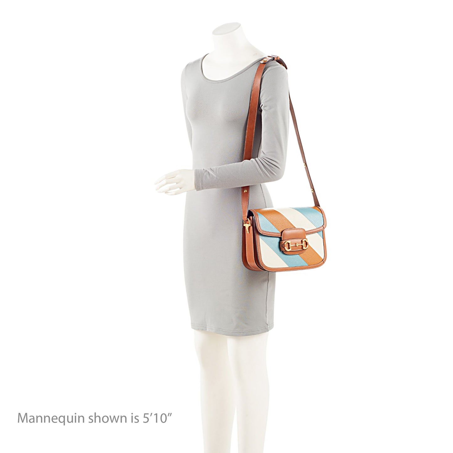 Gucci Calfskin Tricolor Horsebit 1955 Small Bag