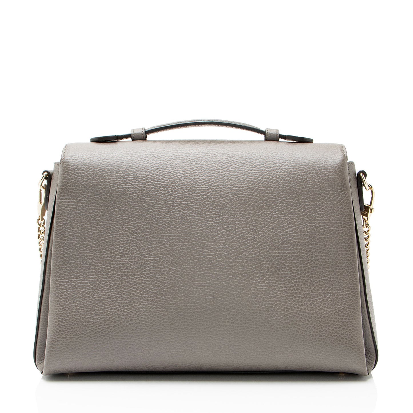 Gucci Calfskin Interlocking G Top Handle Medium Shoulder Bag