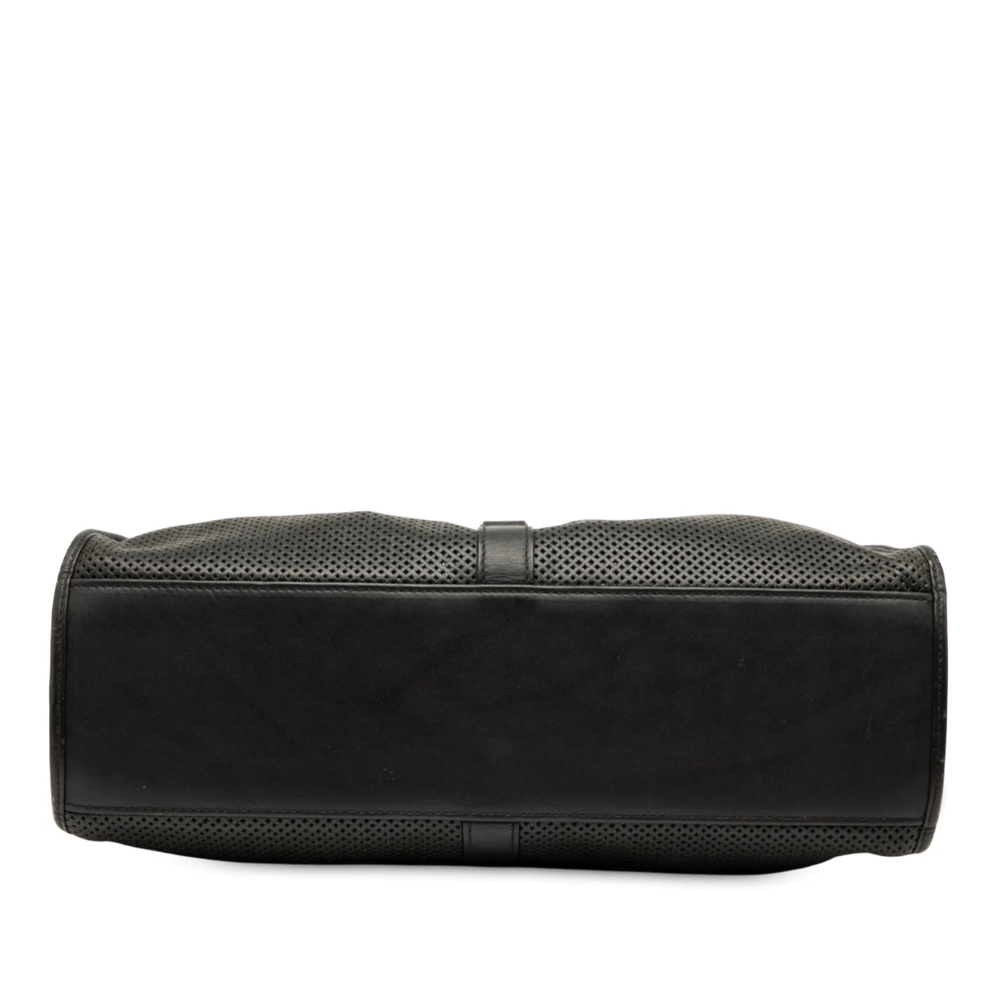 Gucci Calfskin Perforated Jackie Bardot Shoulder Bag