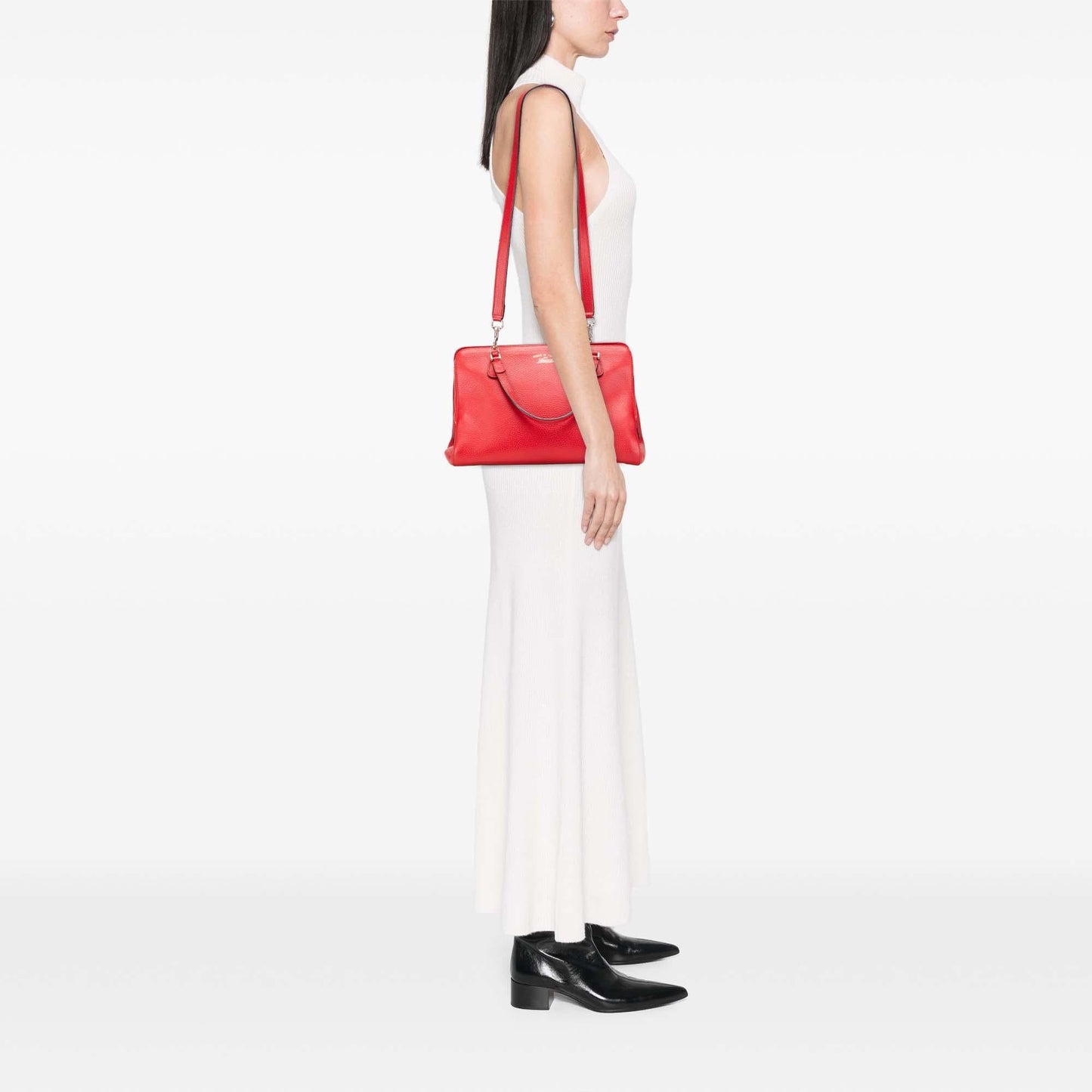 Gucci Calfskin Swing Top Handle Satchel