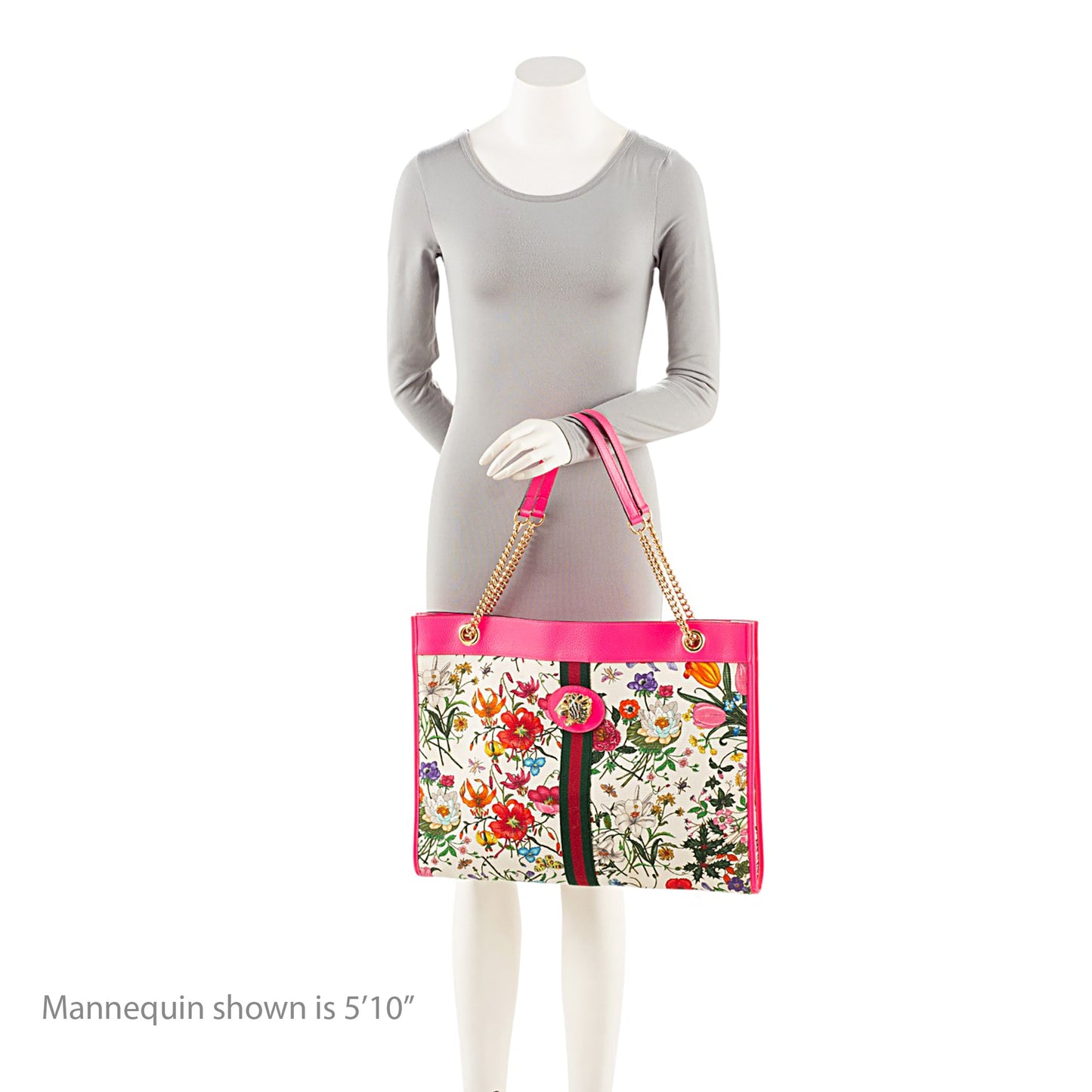 Gucci Canvas Flora Rajah Large Tote