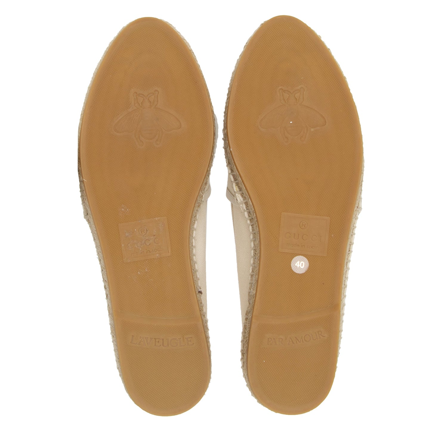Gucci Canvas Interlocking G Logo Espadrilles - Size 10 / 40 (SHF-o88yIa)