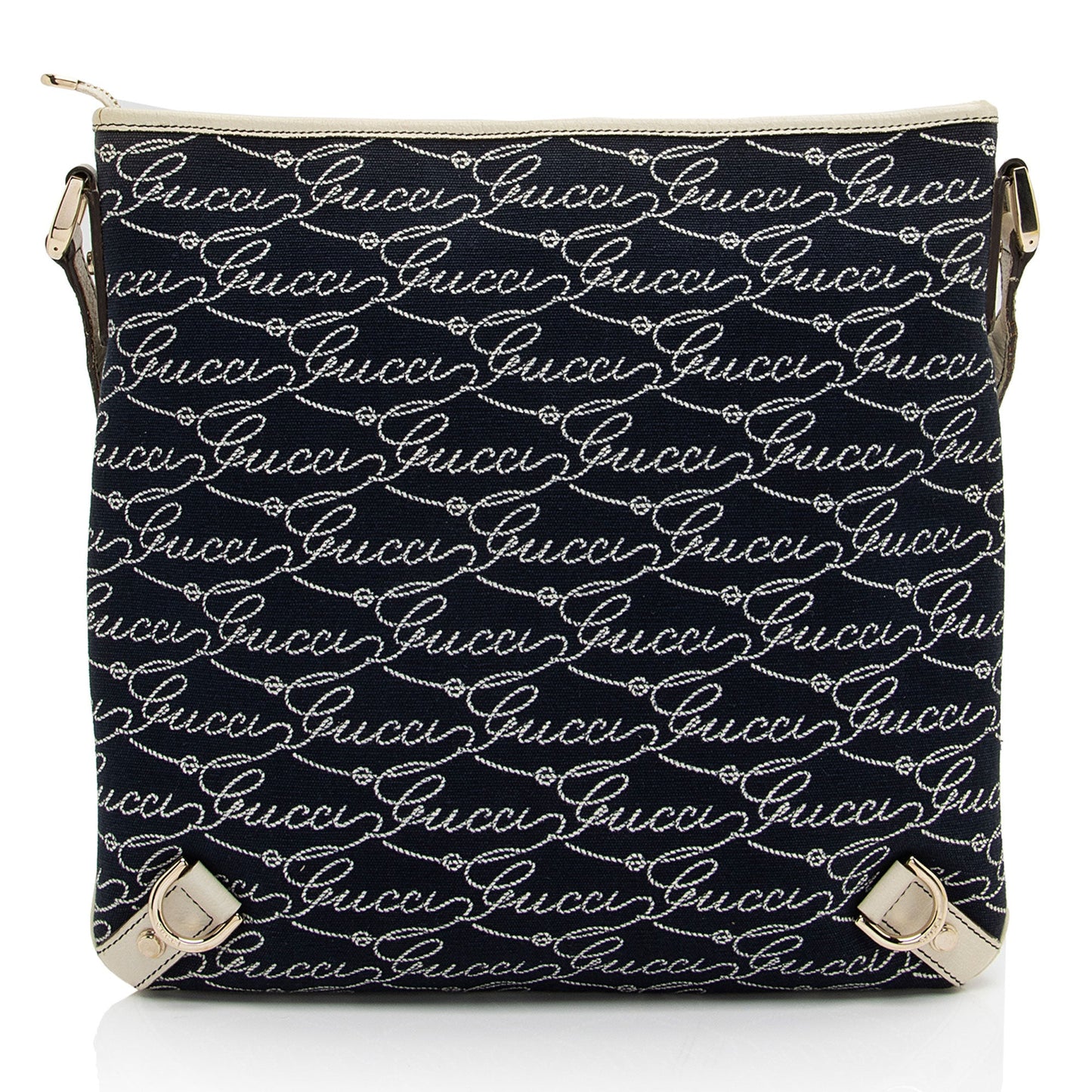 Gucci Canvas Lasso Script Abbey Messenger (SHF-coBFi9)