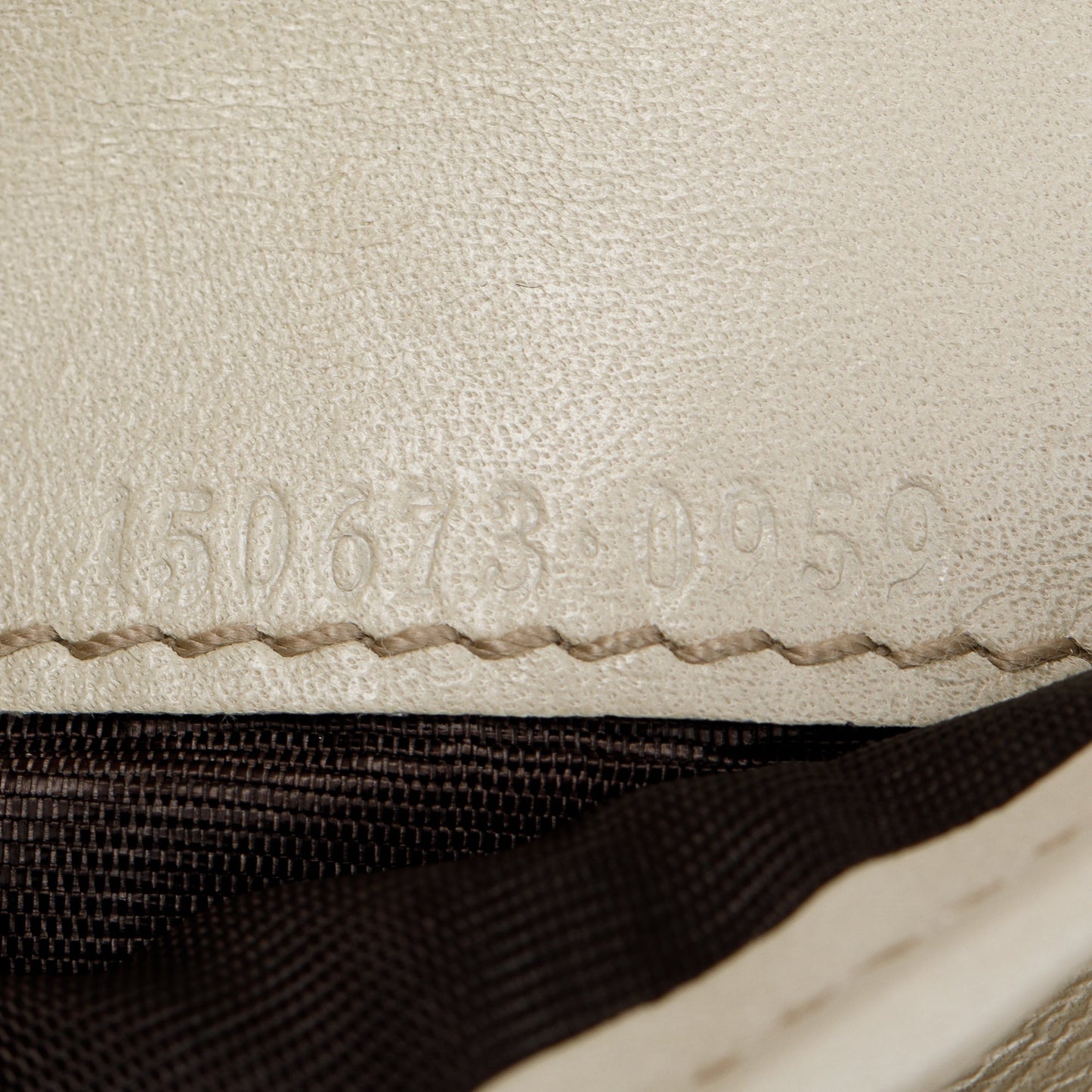 Gucci Creme Signature Leather & Suede Flap Wallet