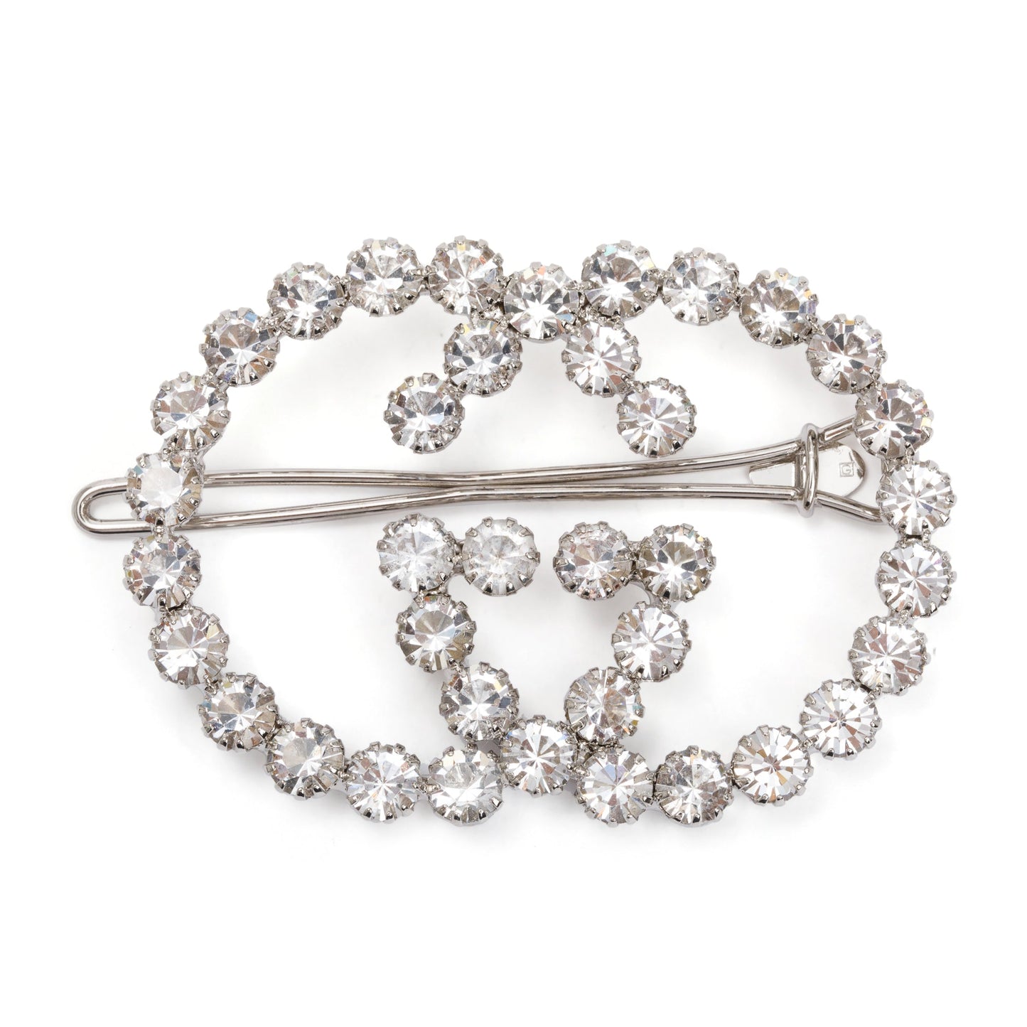 Gucci Crystal Embellished Interlocking G Hair Clip