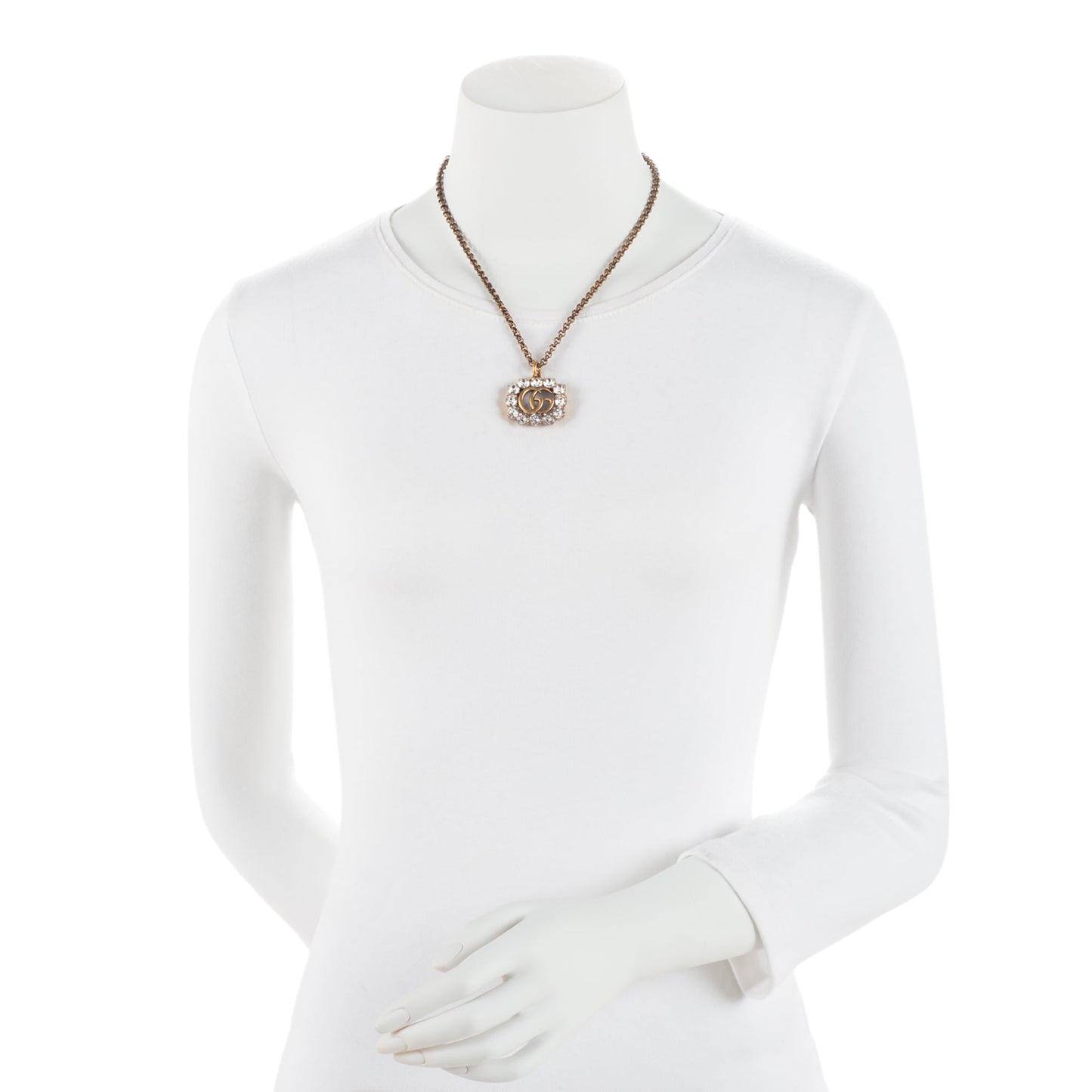 Gucci Crystal GG Necklace (SHF-3JbEcC)