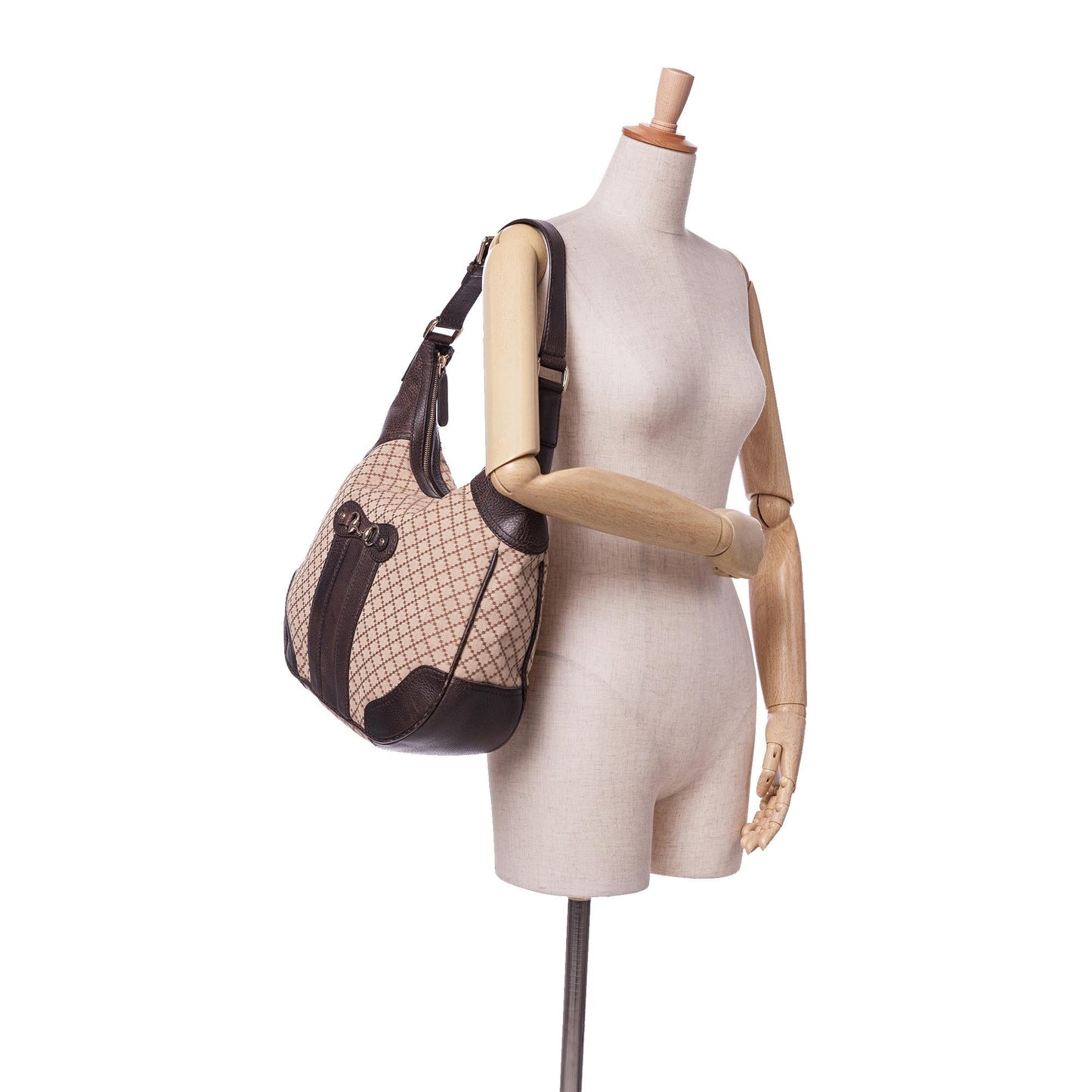 Gucci Diamante Canvas Catherine Shoulder Bag