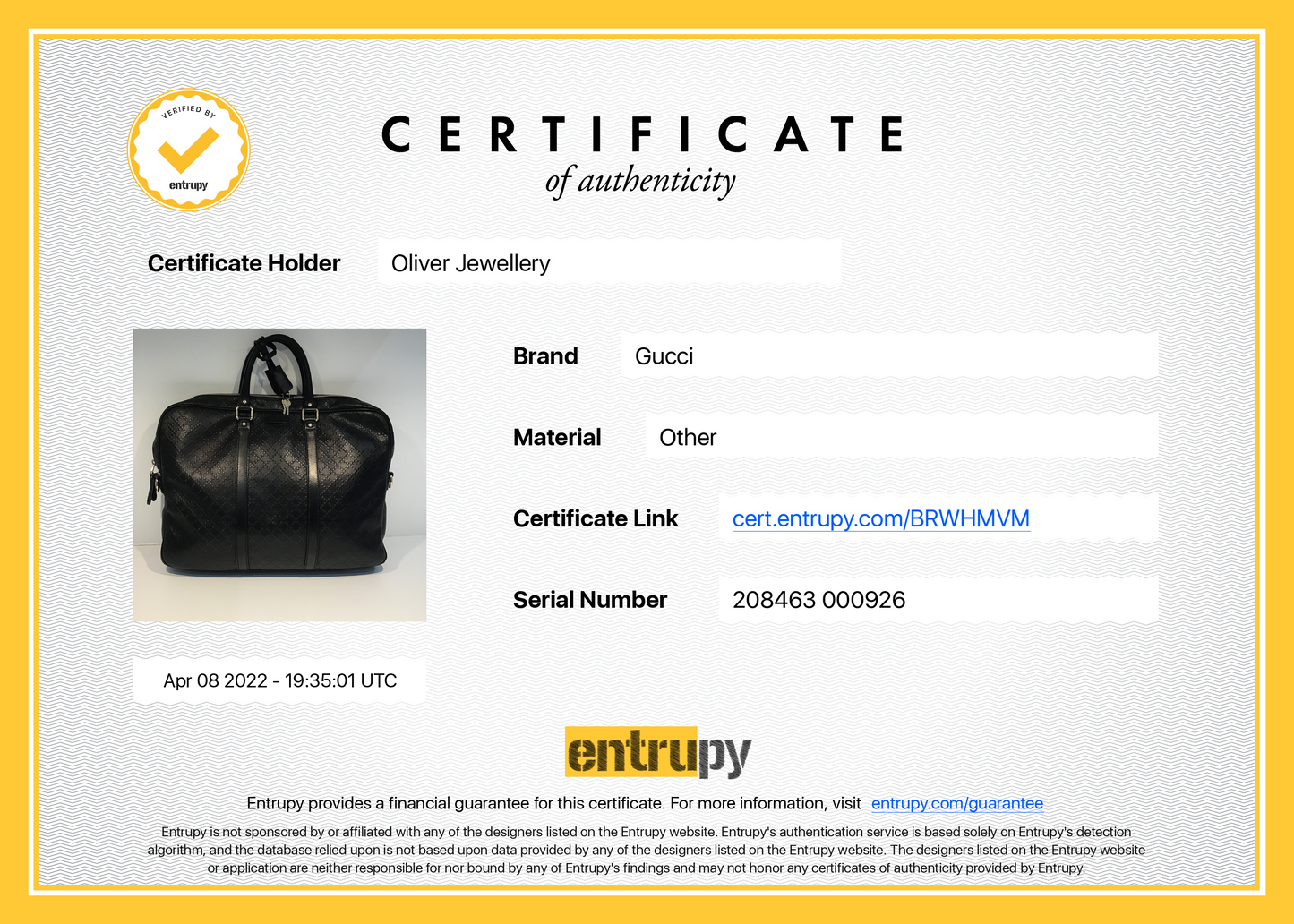 Gucci Diamante Leather Briefcase