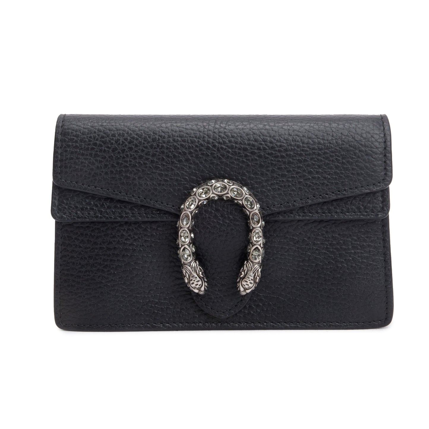 Gucci Dionysus Black Leather Super Mini Bag