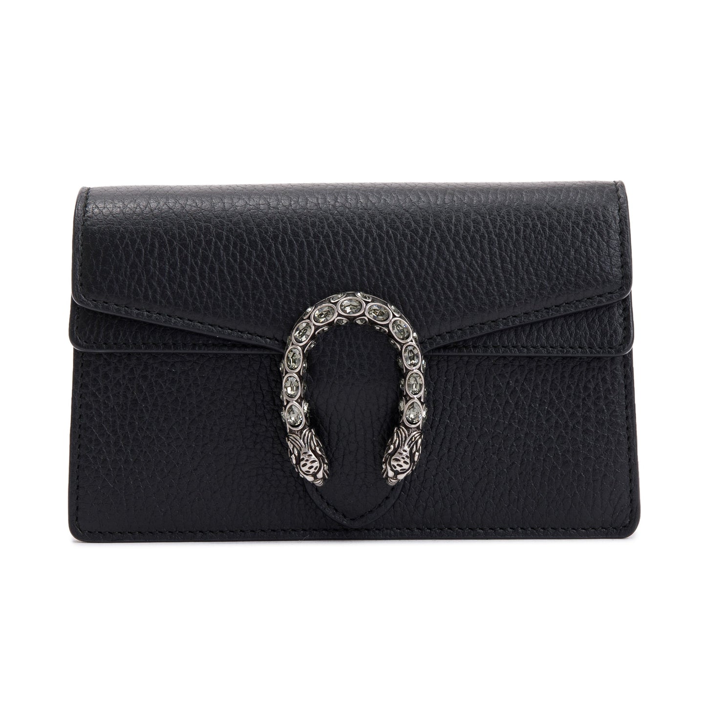 Gucci Dionysus Black Leather Super Mini Bag