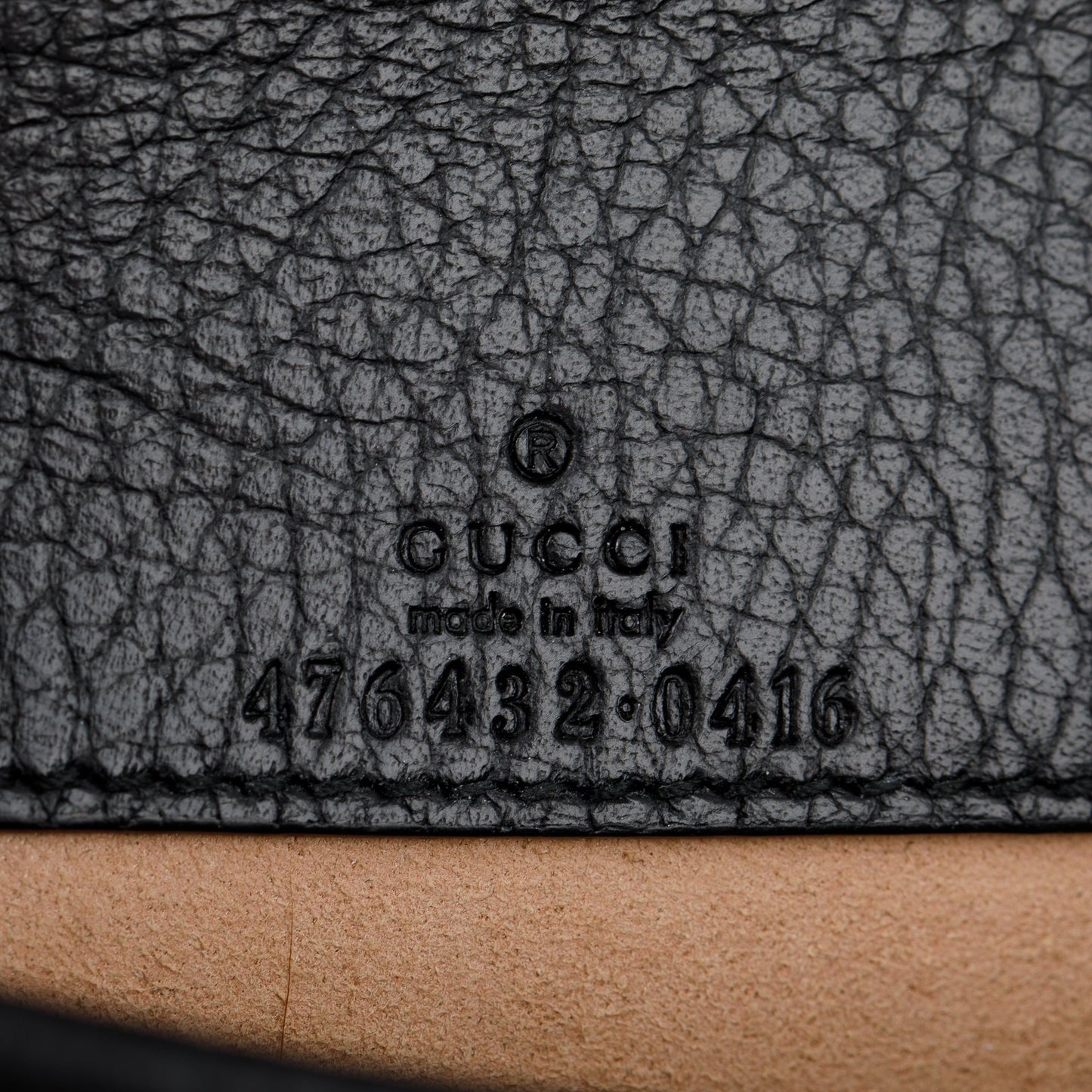 Gucci Dionysus Black Leather Super Mini Bag