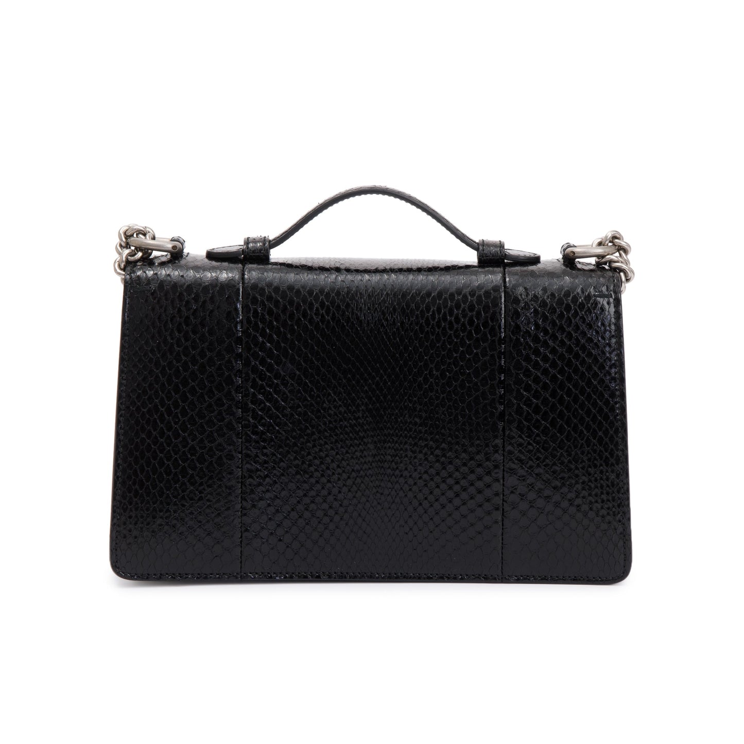 Gucci Dionysus Black Python Top Handle Shoulder Bag