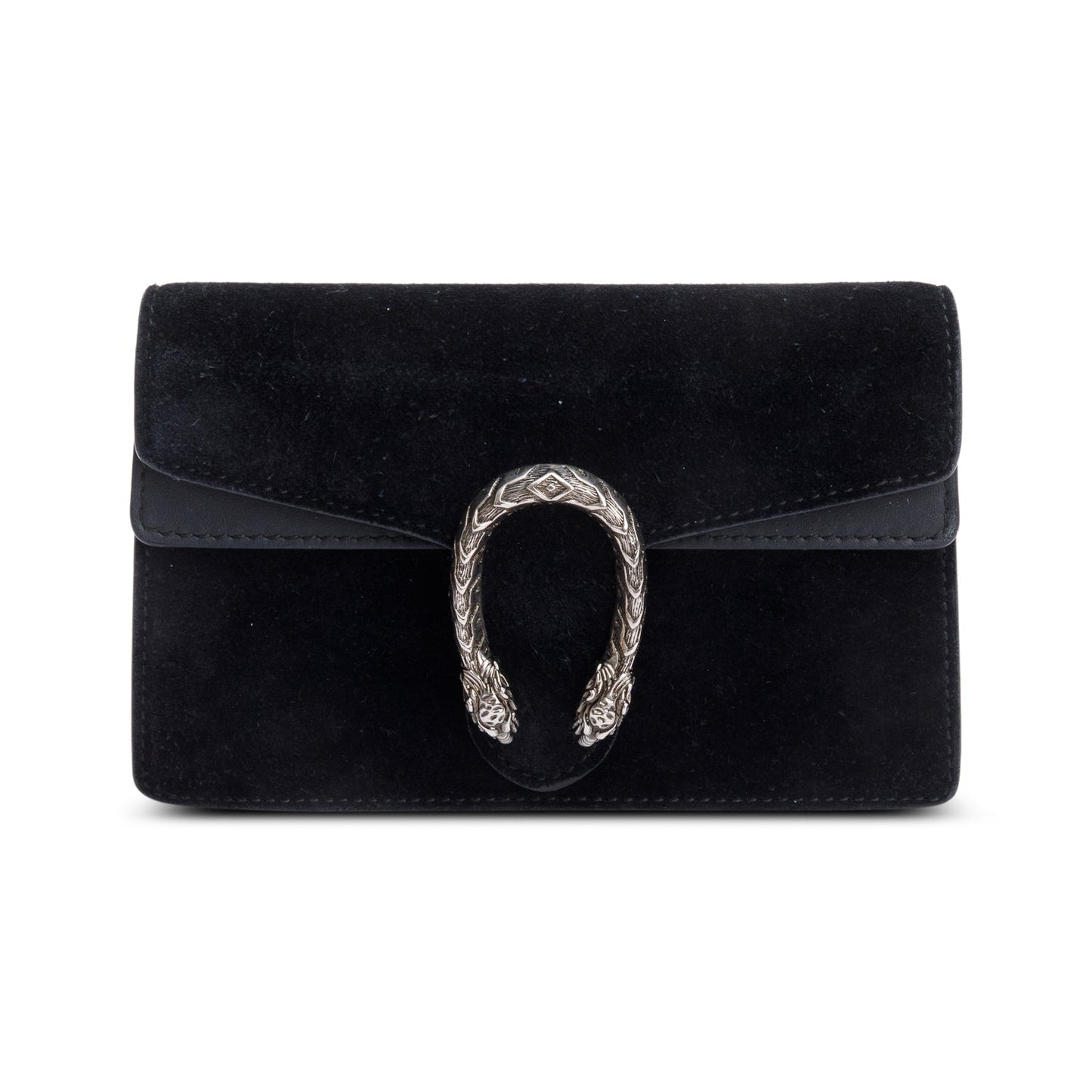 Gucci Dionysus Black Suede Super Mini Bag