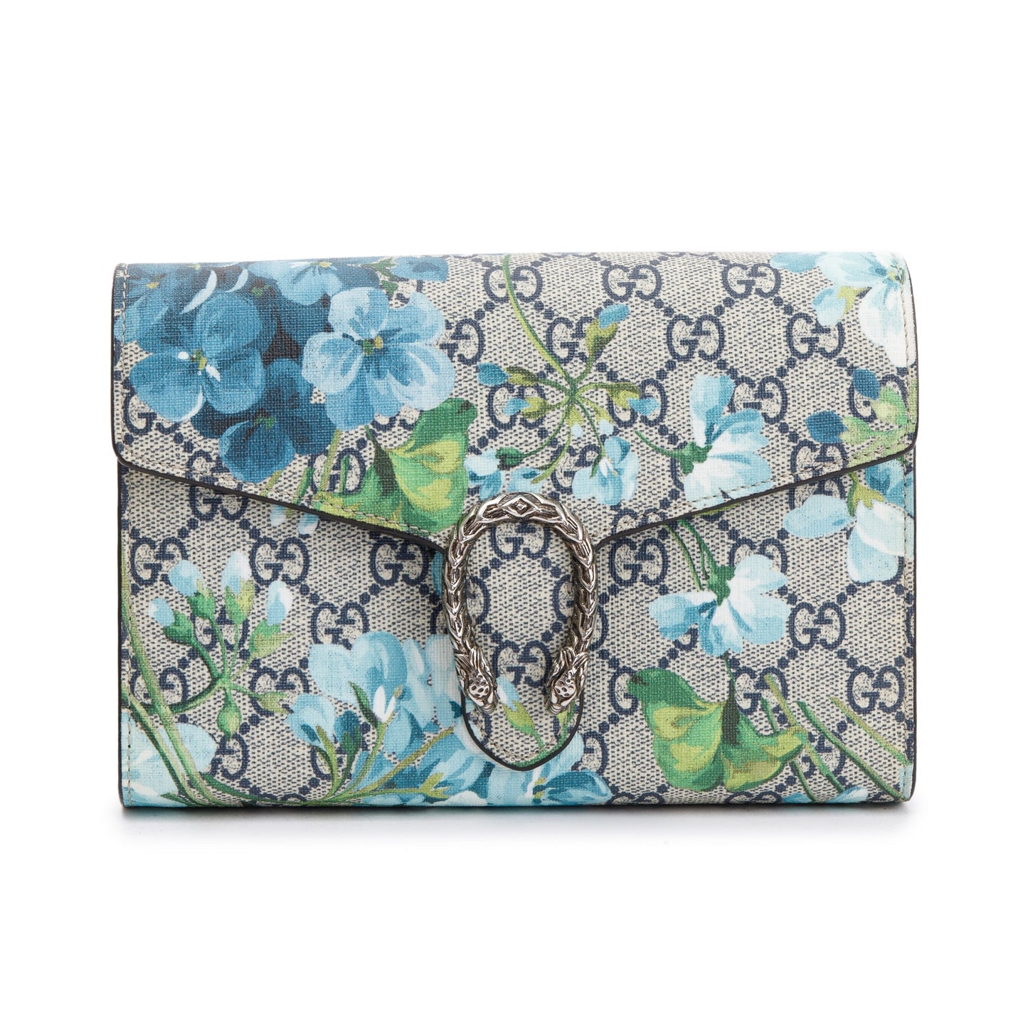 Gucci Dionysus GG Supreme Blooms Wallet on Chain