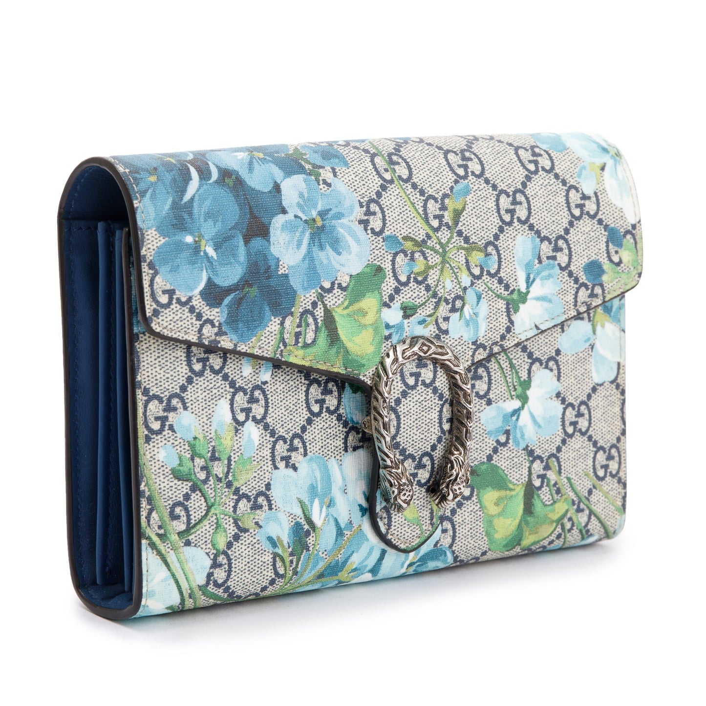 Gucci Dionysus GG Supreme Blooms Wallet on Chain