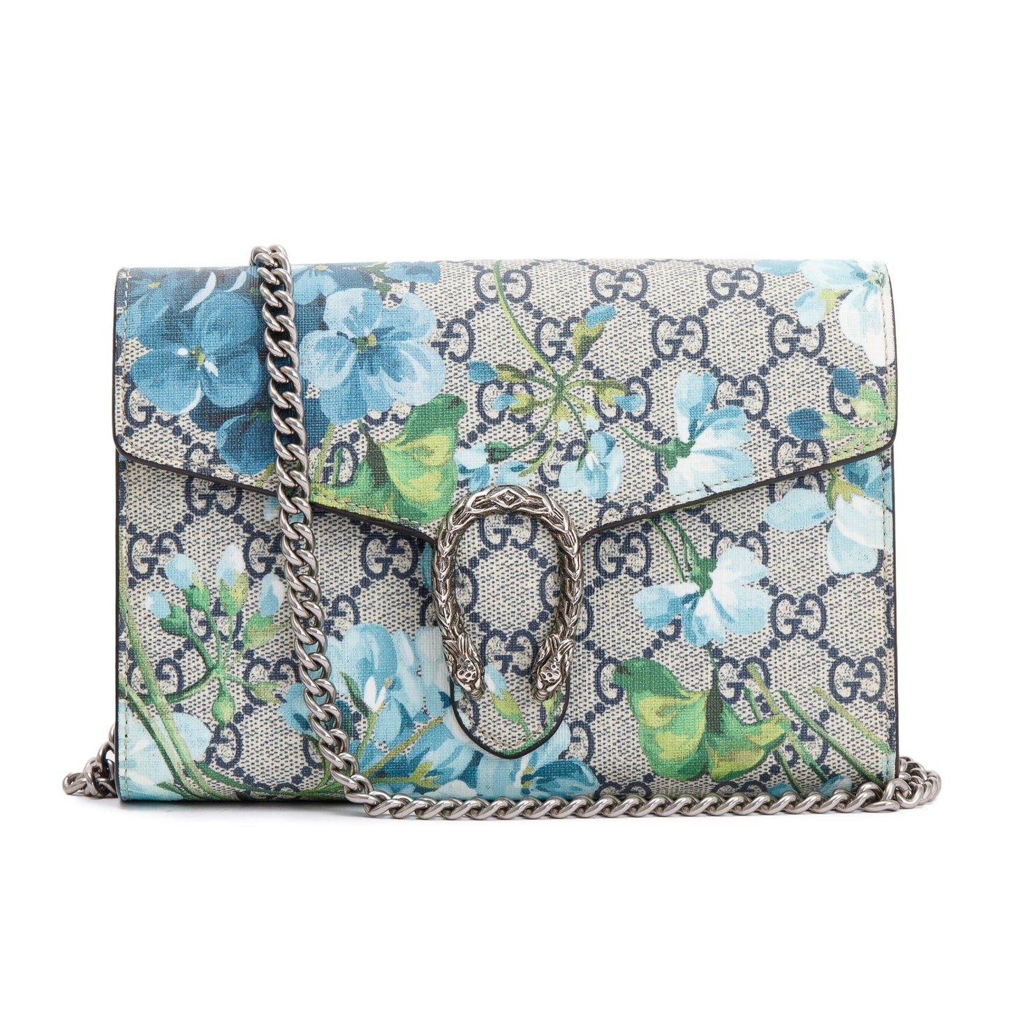 Gucci Dionysus GG Supreme Blooms Wallet on Chain